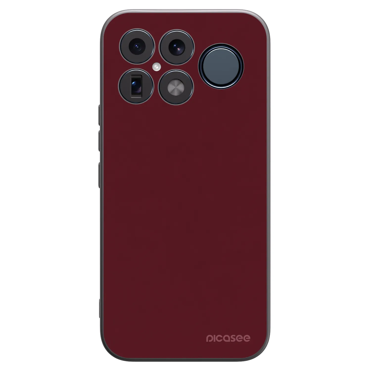 Picasee silikonowe czarne etui na Xiaomi Poco F8 Ultra - Burgundy red