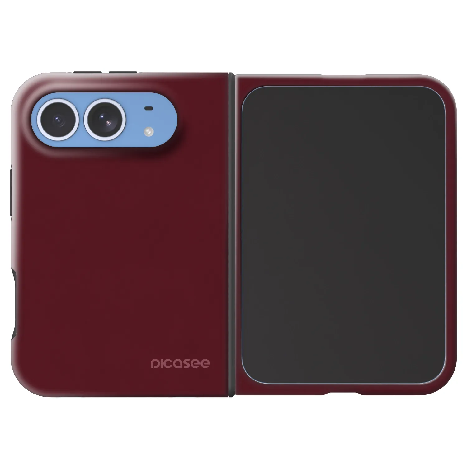 Picasee Fashion Case MagSafe na Apple iPhone Duo - Burgundy red