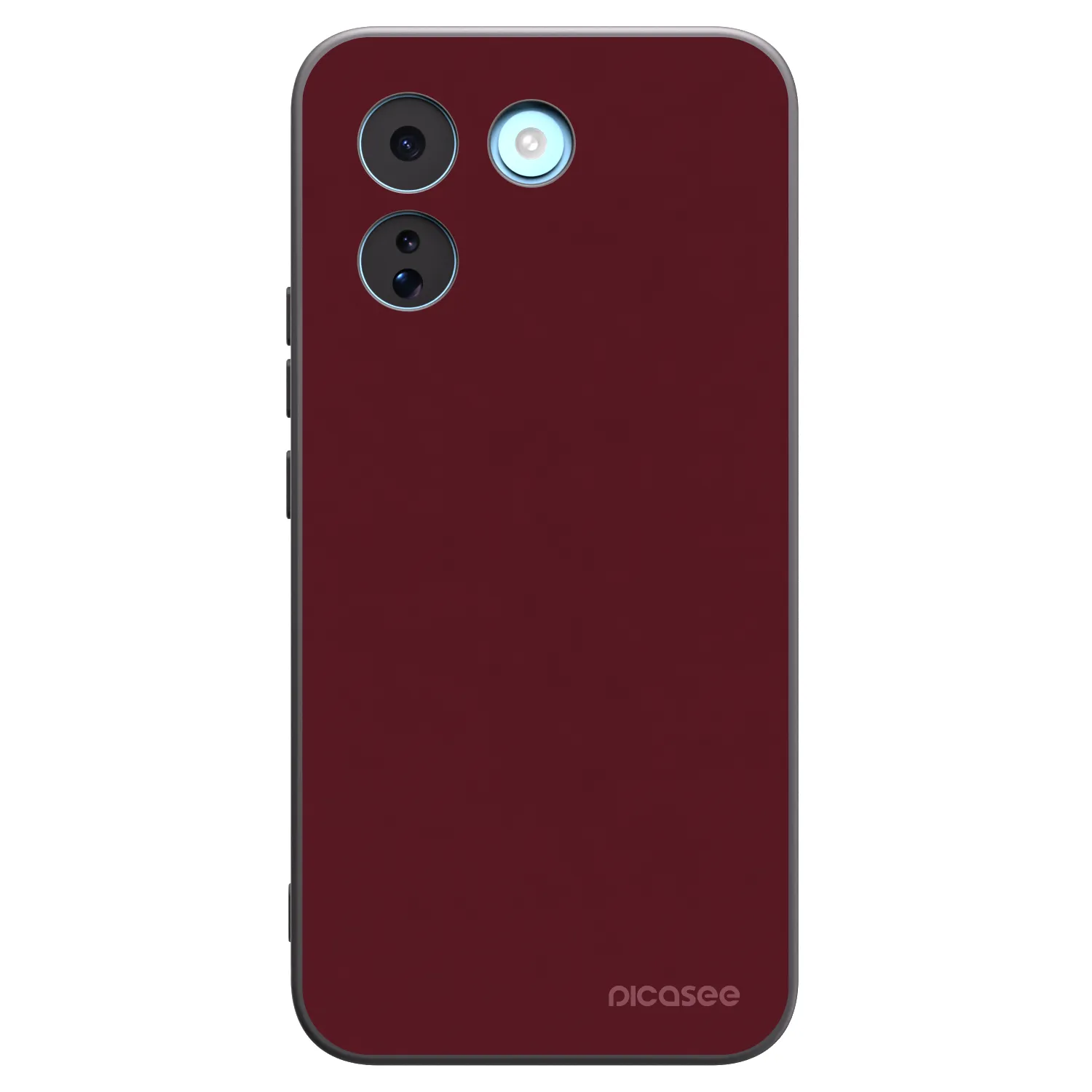 Picasee silikonowe czarne etui na Xiaomi Redmi Note 17 Pro MAX 5G - Burgundy red