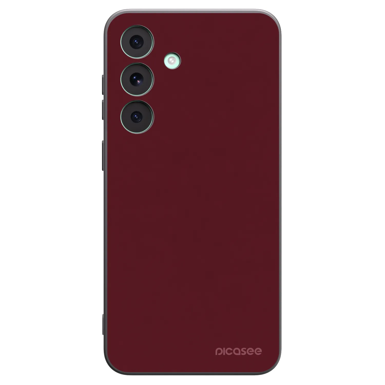 Picasee silikonowe czarne etui na Samsung Galaxy S26 FE - Burgundy red