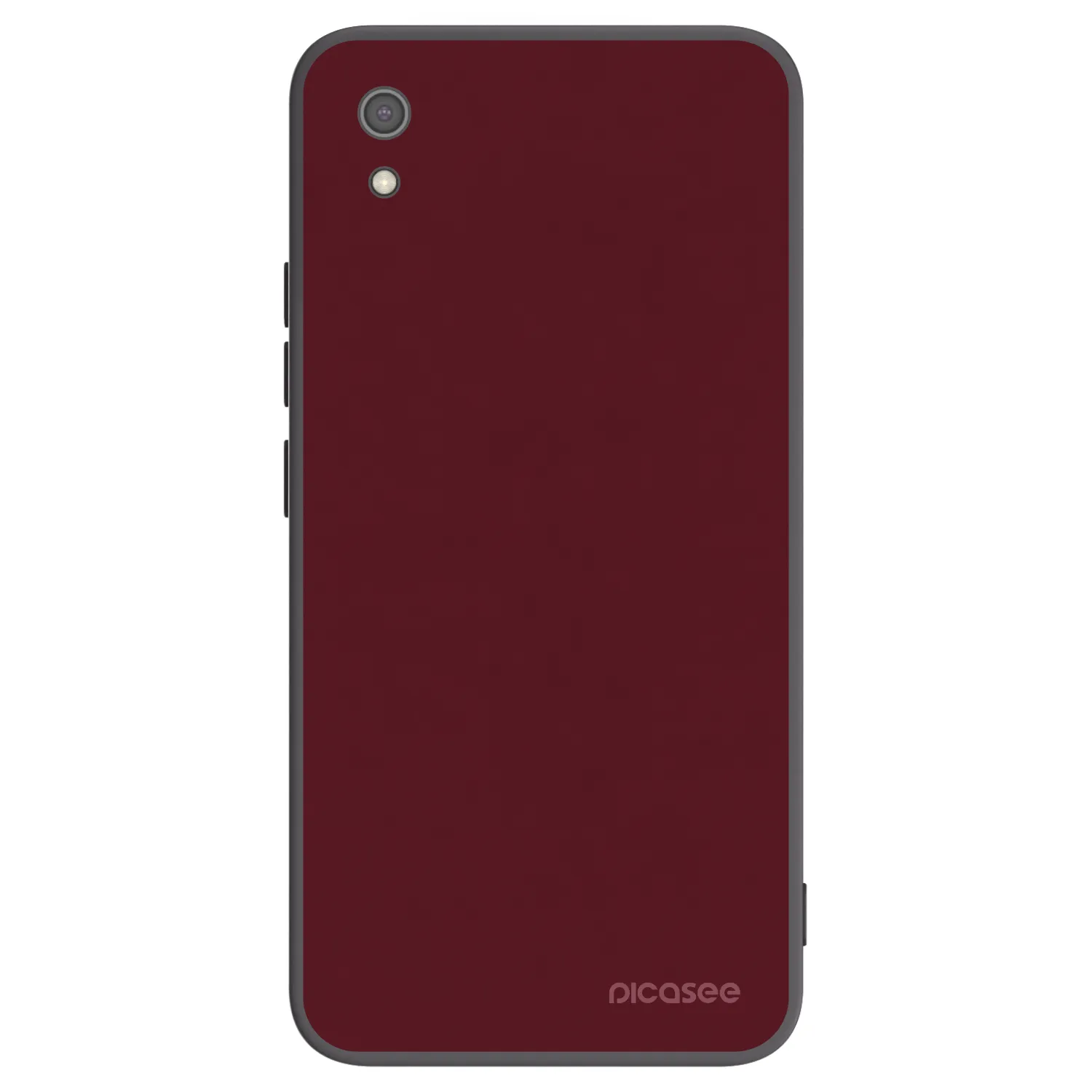 Picasee silikonowe czarne etui na Xiaomi Redmi 7A - Burgundy red