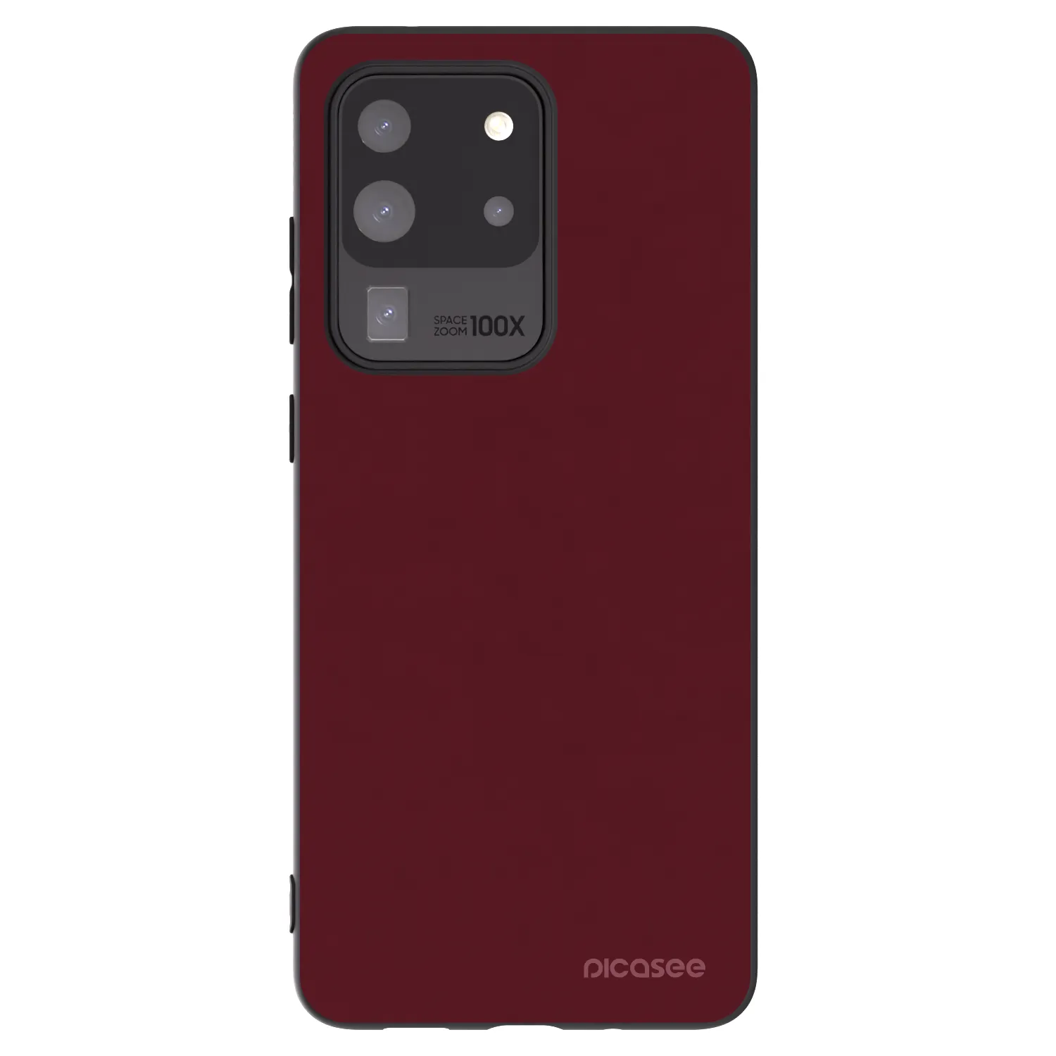 Picasee silikonowe czarne etui na Samsung Galaxy S20 Ultra 5G G988F - Burgundy red