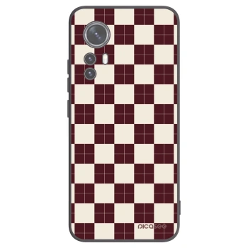 Picasee silikonowe czarne etui na Xiaomi 12X - Checked Away