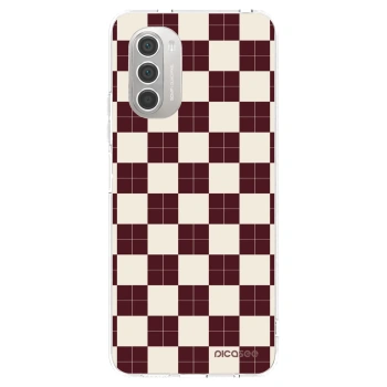 Picasee silikonowe przeźroczyste etui na Motorola Moto G51 - Checked Away