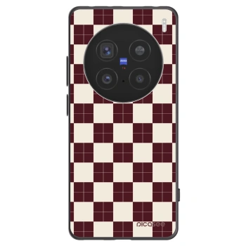 Picasee silikonowe czarne etui na Vivo X200 Pro - Checked Away