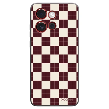 Picasee silikonowe czarne etui na Motorola Edge 60 Neo 5G - Checked Away