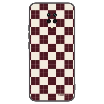 Picasee silikonowe czarne etui na Xiaomi Redmi Note 9S - Checked Away