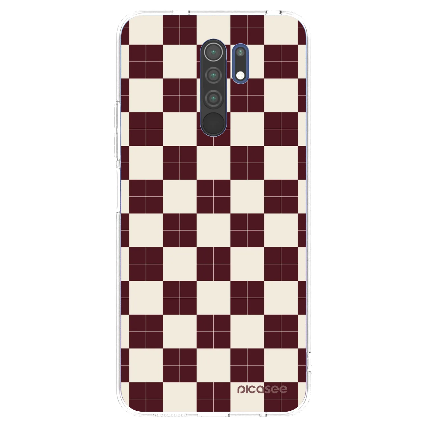 Picasee silikonowe przeźroczyste etui na Xiaomi Redmi 9 - Checked Away