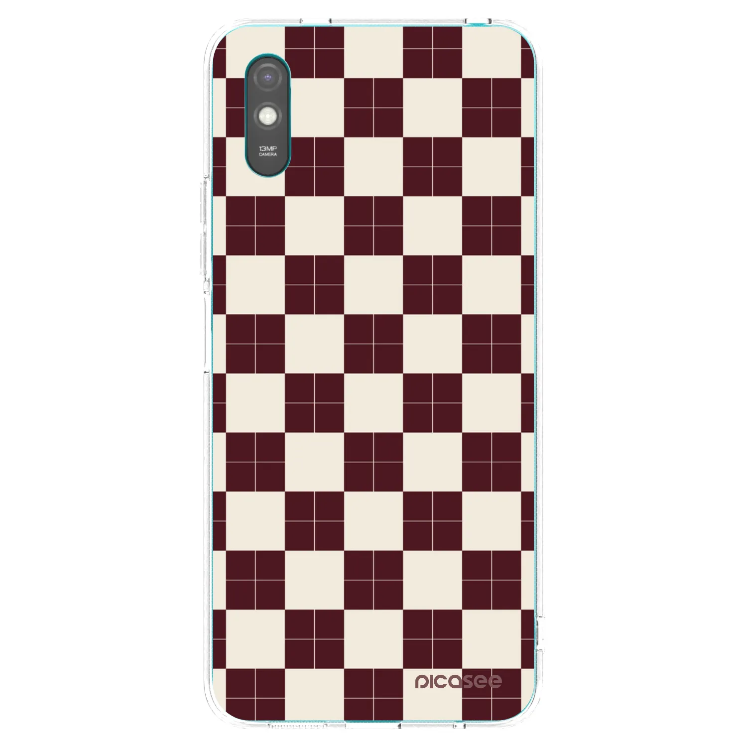 Picasee silikonowe przeźroczyste etui na Xiaomi Redmi 9A - Checked Away