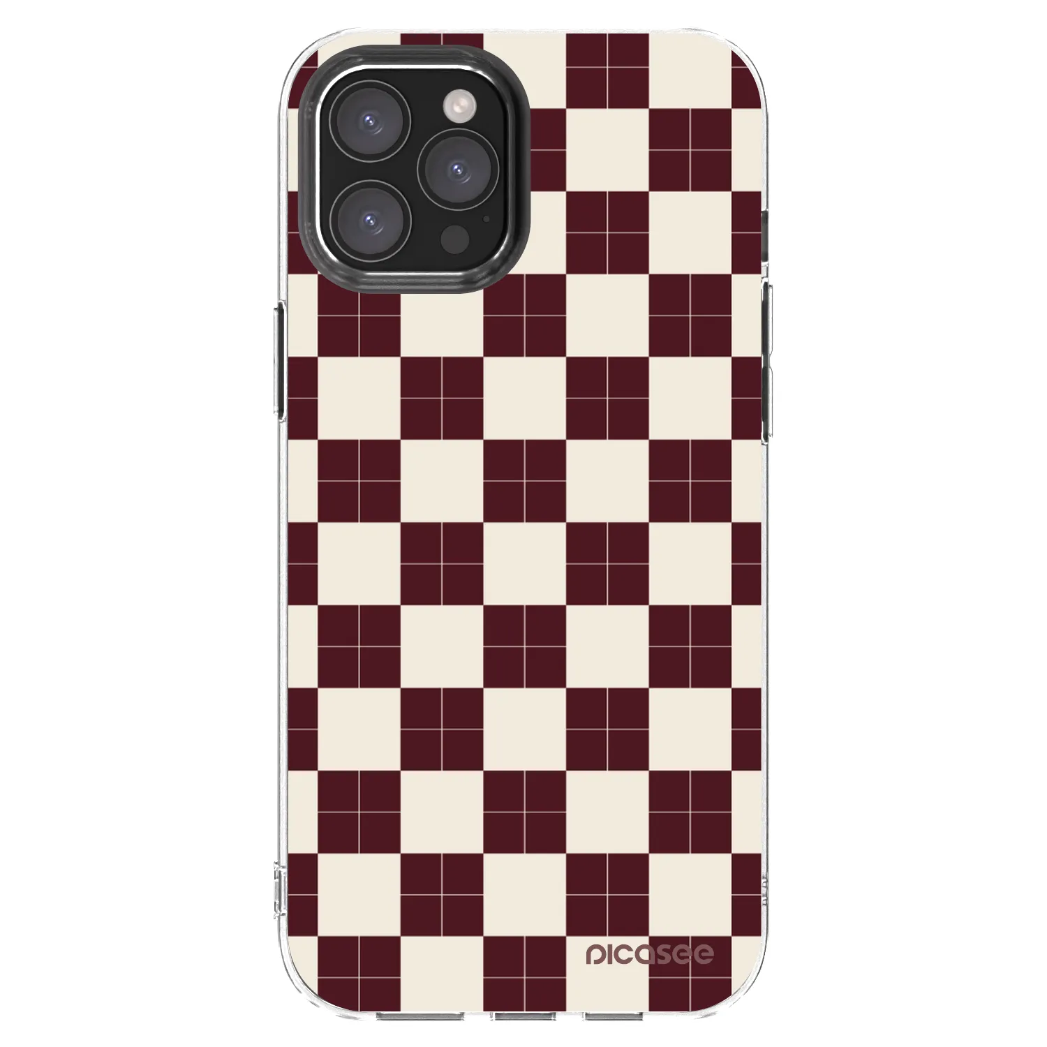 Picasee silikonowe przeźroczyste etui na Apple iPhone 12 Pro Max - Checked Away