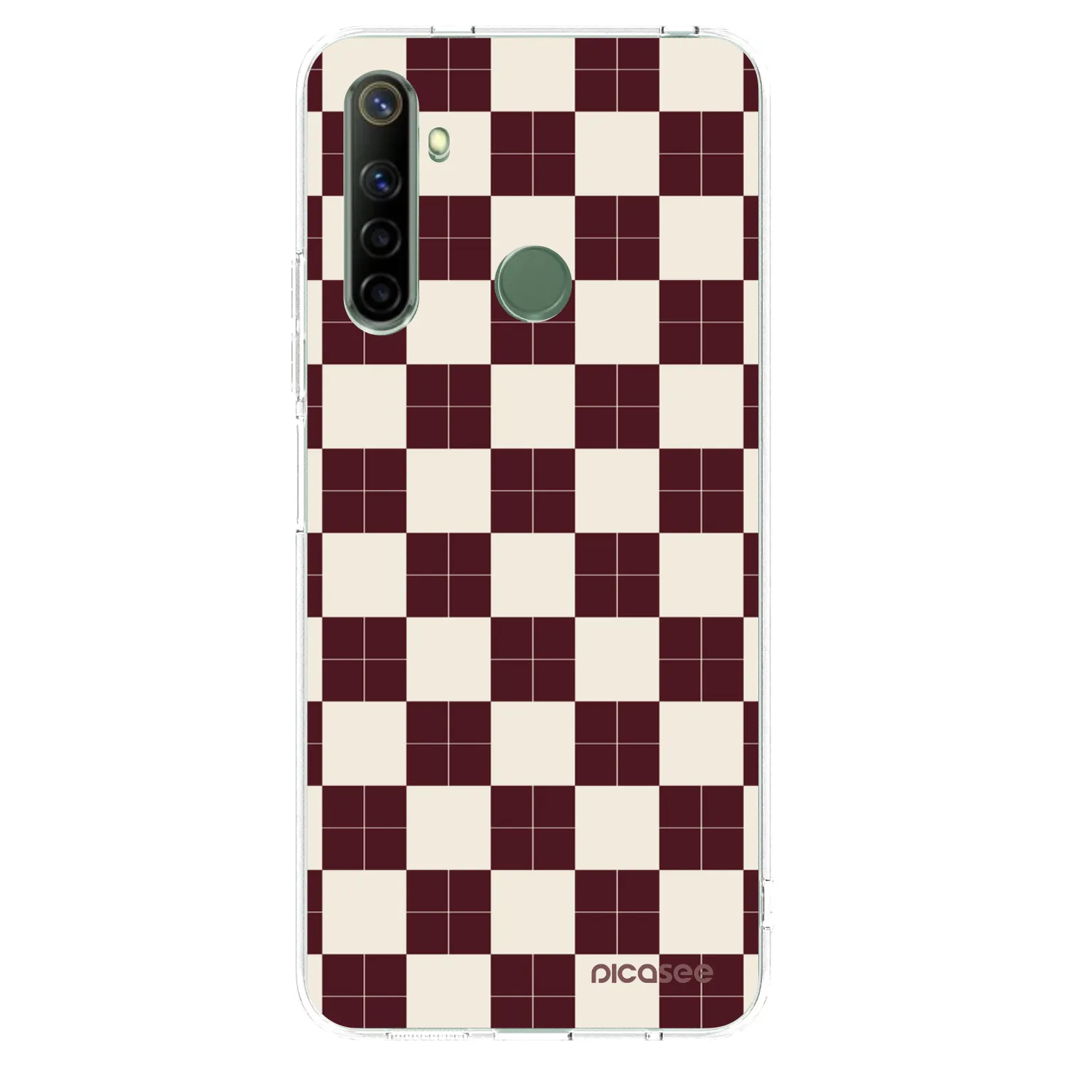 Picasee silikonowe przeźroczyste etui na Realme 6i - Checked Away