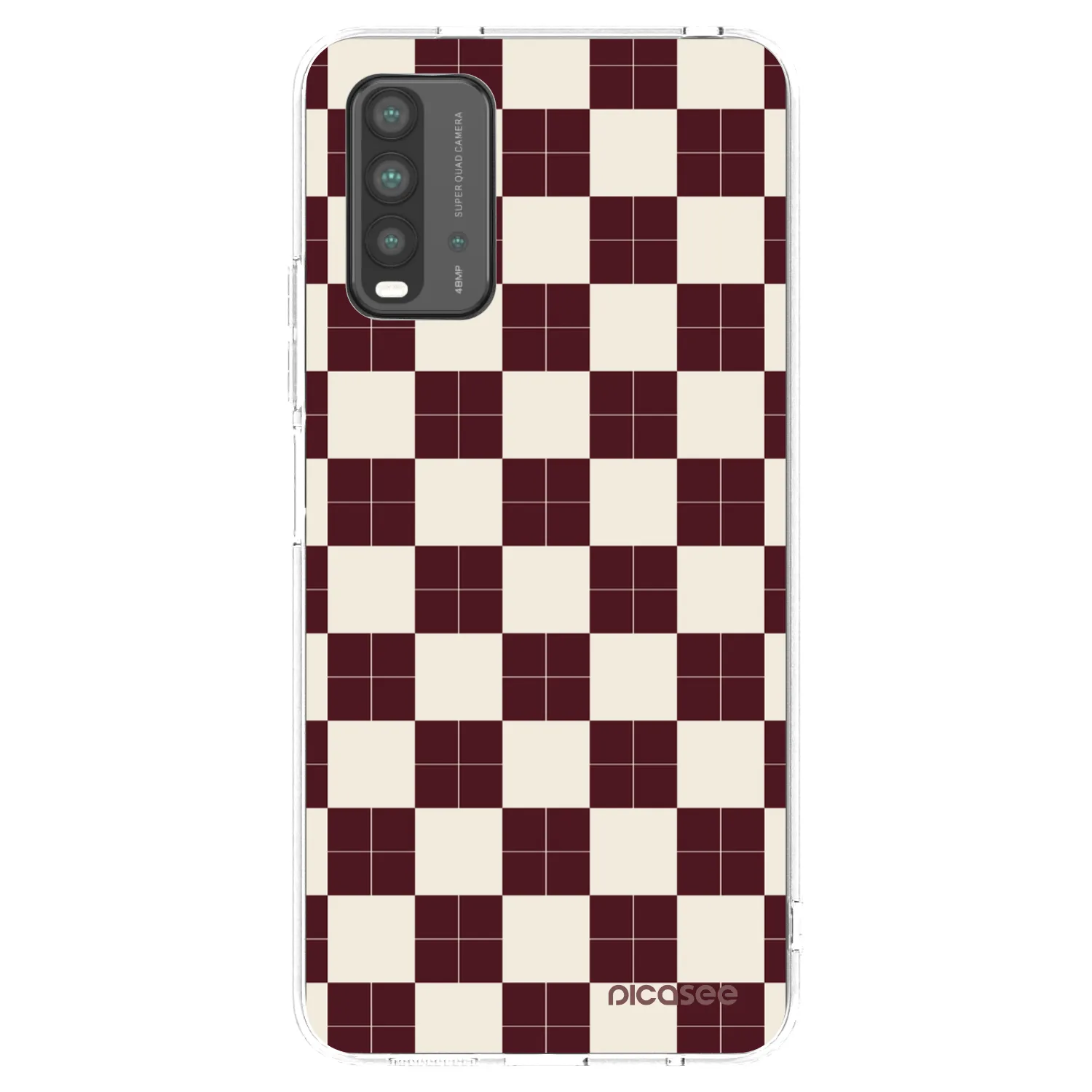Picasee silikonowe czarne etui na Xiaomi Redmi 9T - Checked Away