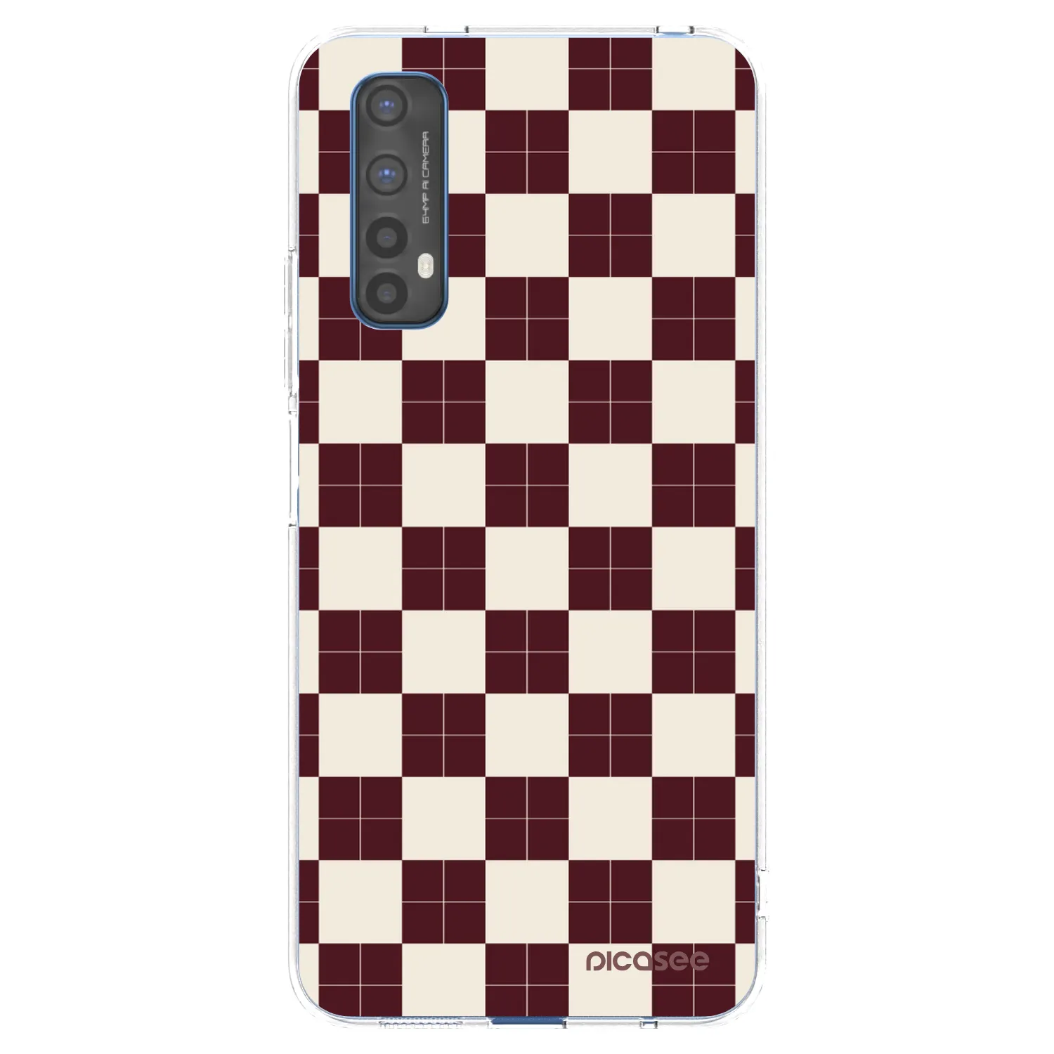Picasee silikonowe przeźroczyste etui na Realme 7 - Checked Away