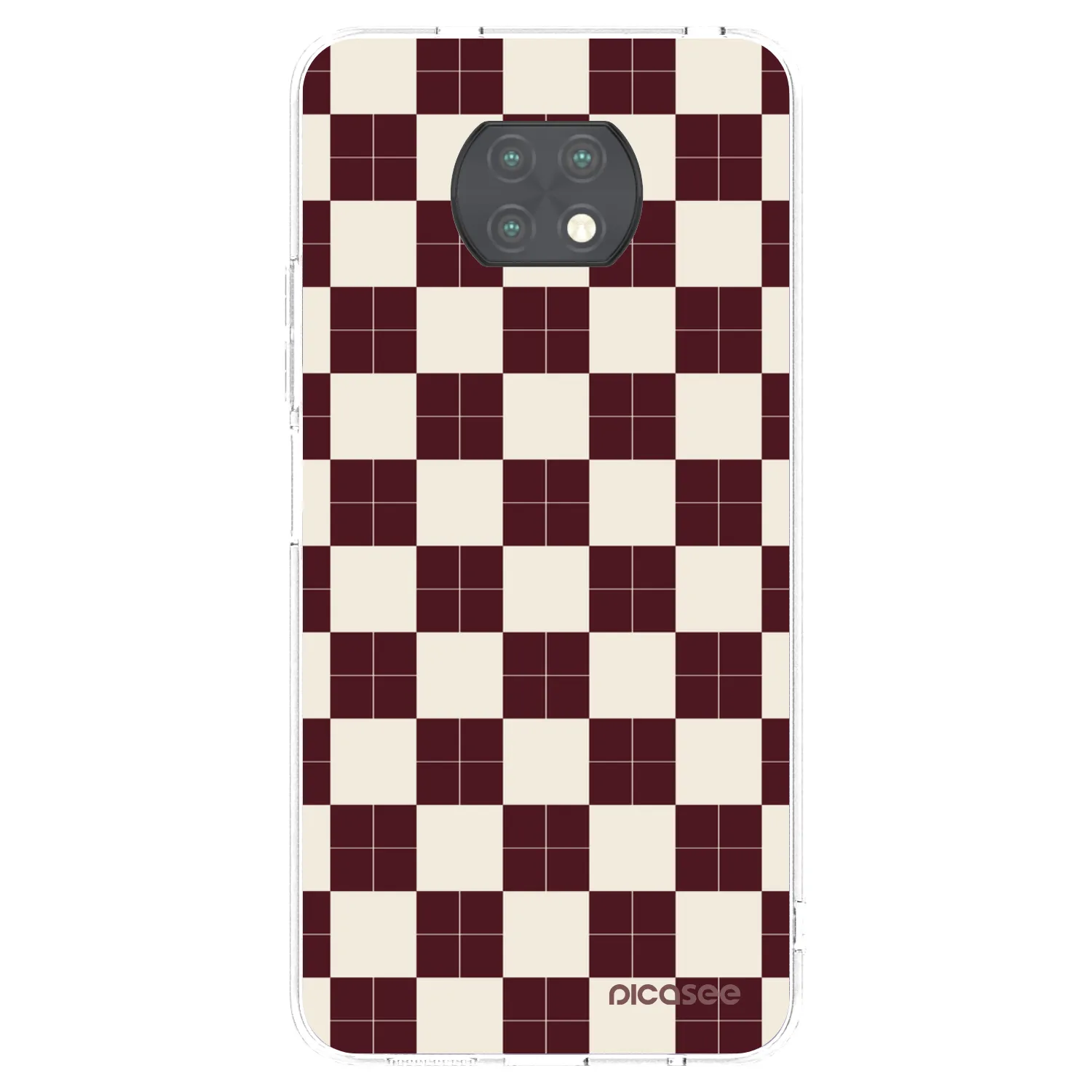 Picasee silikonowe przeźroczyste etui na Xiaomi Redmi Note 9T - Checked Away