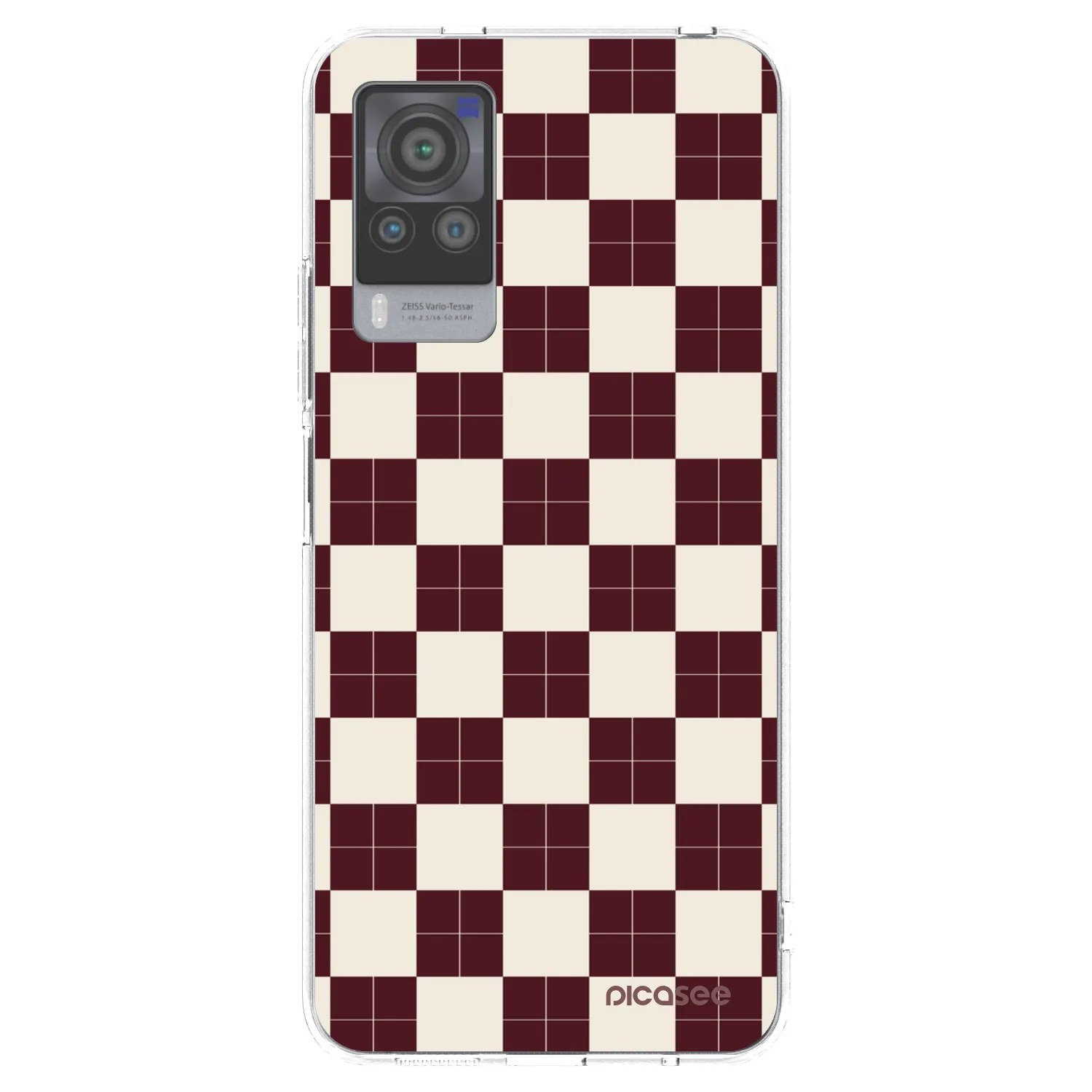 Picasee silikonowe przeźroczyste etui na Vivo X60 Pro 5G - Checked Away