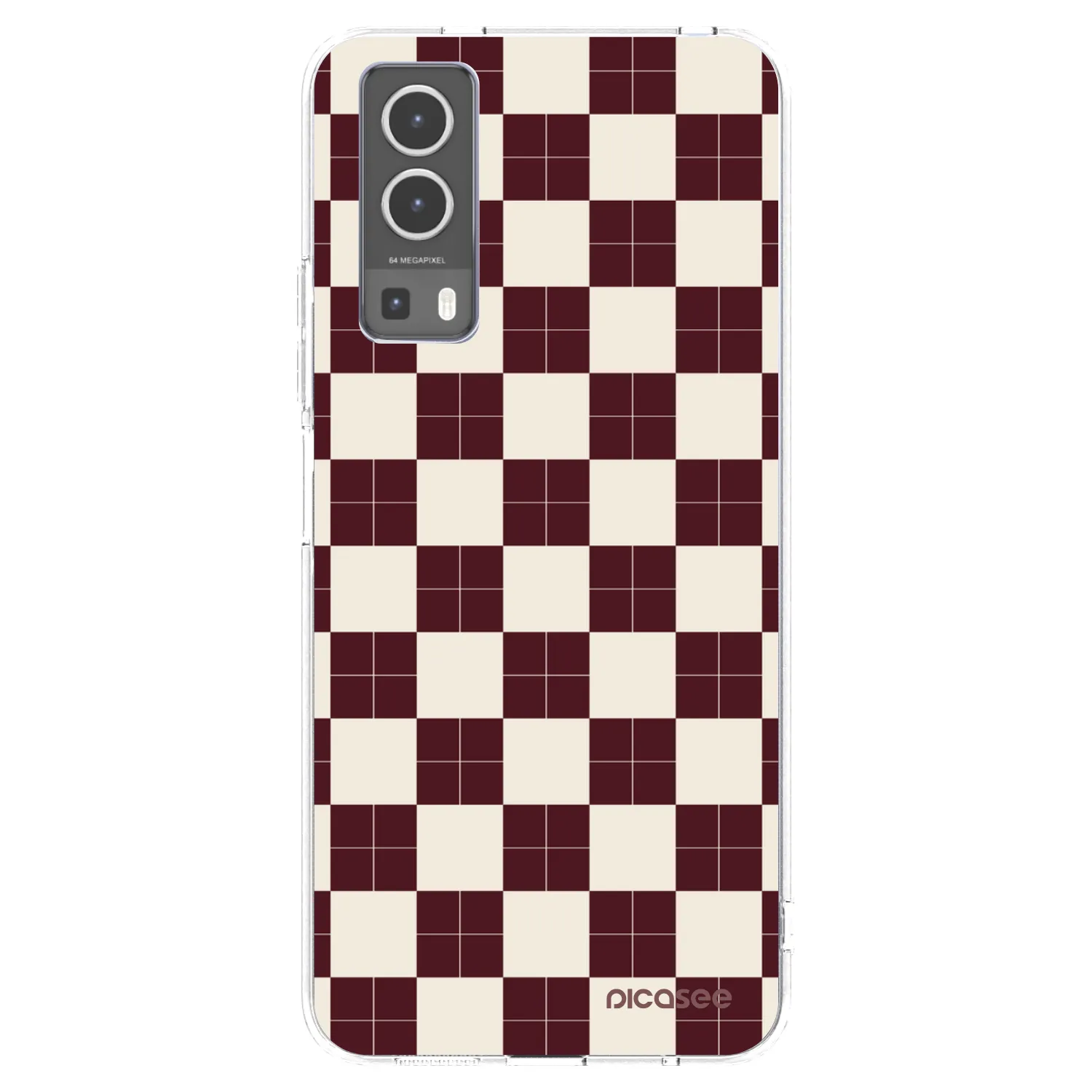Picasee silikonowe przeźroczyste etui na Vivo Y72 5G - Checked Away