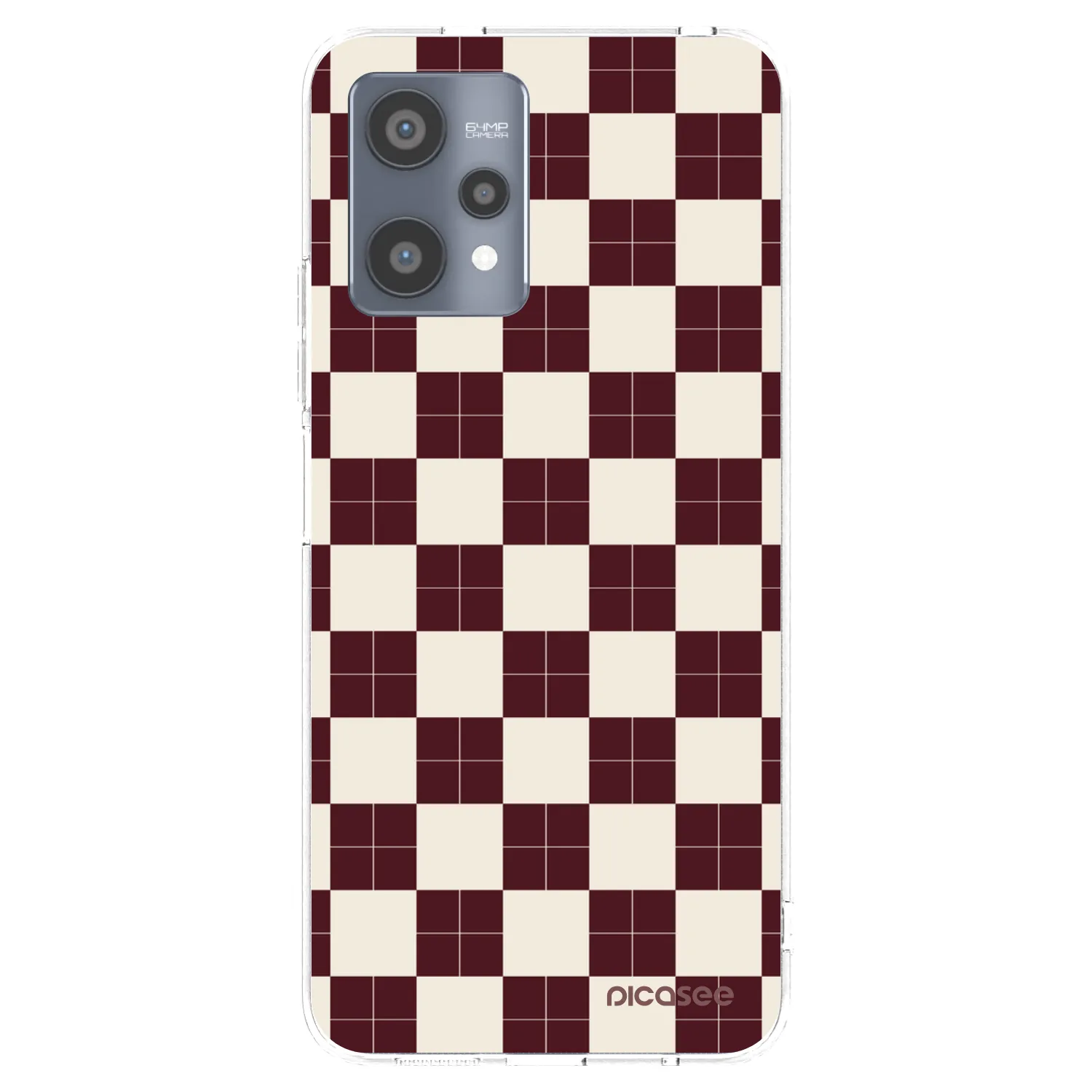 Picasee silikonowe przeźroczyste etui na Realme 9 Pro 5G - Checked Away