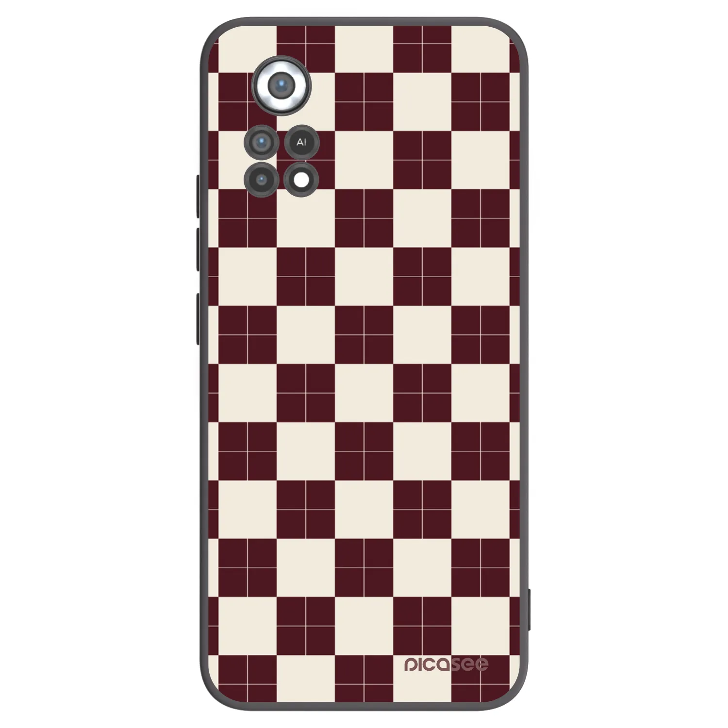 Picasee silikonowe czarne etui na Xiaomi Poco X4 Pro 5G - Checked Away