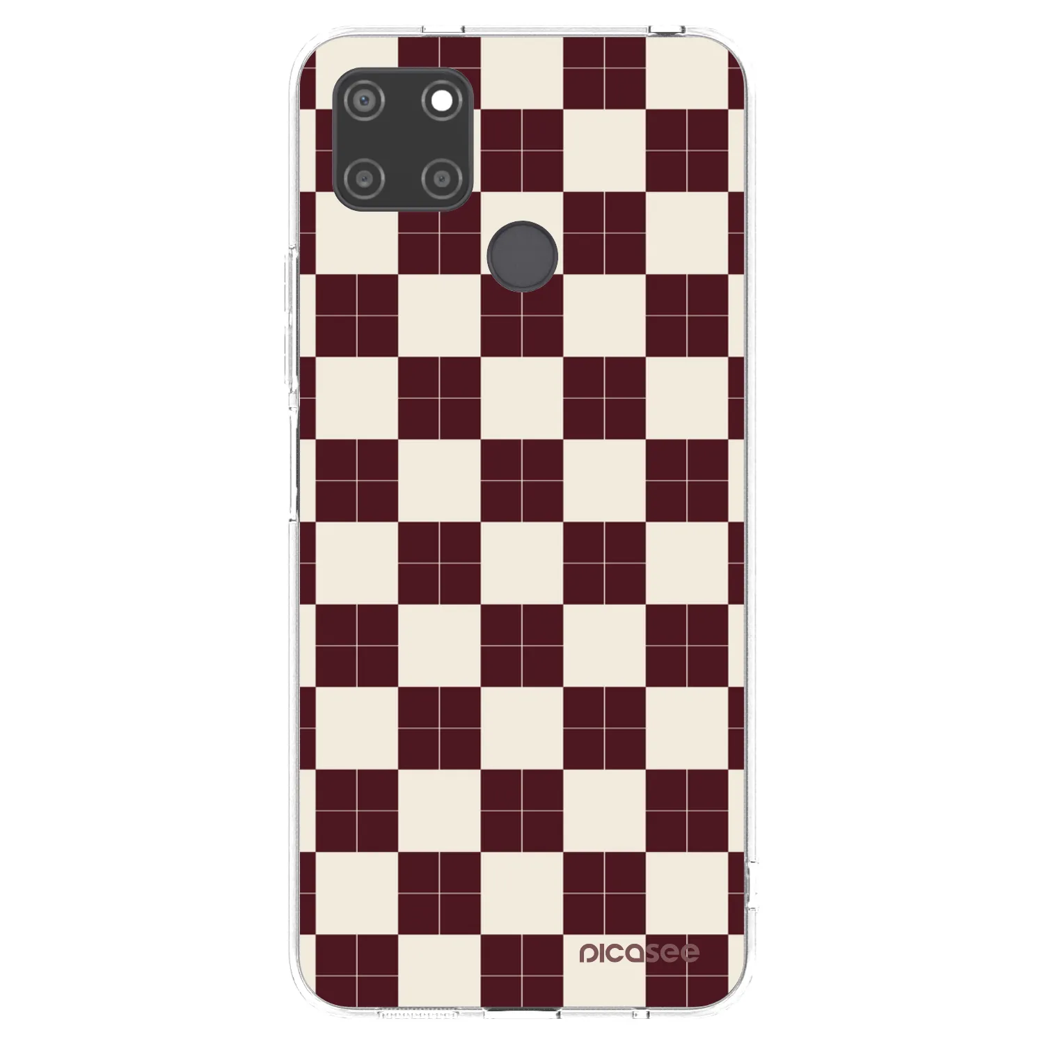 Picasee silikonowe przeźroczyste etui na Realme C21Y - Checked Away