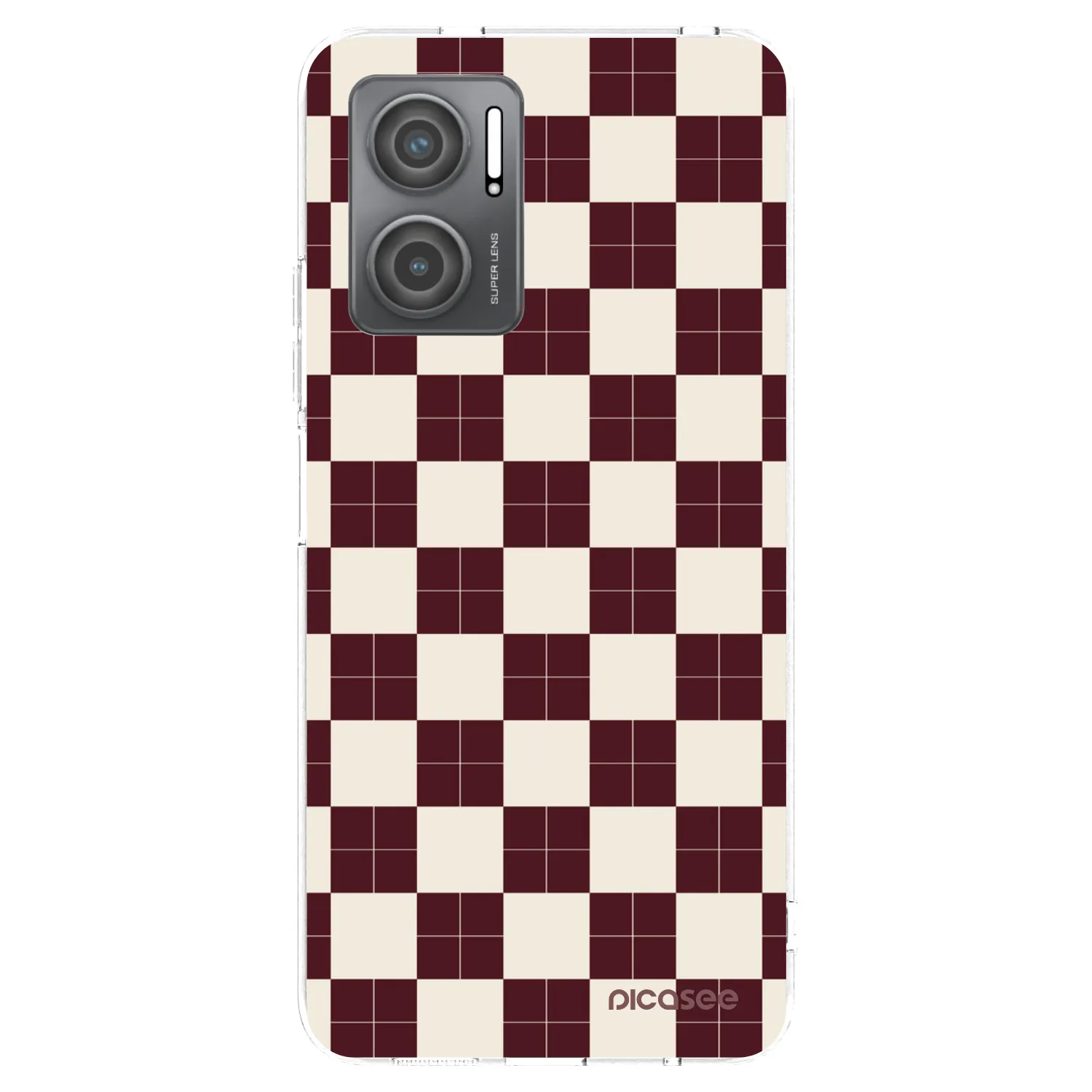Picasee silikonowe przeźroczyste etui na Xiaomi Redmi 10 5G - Checked Away