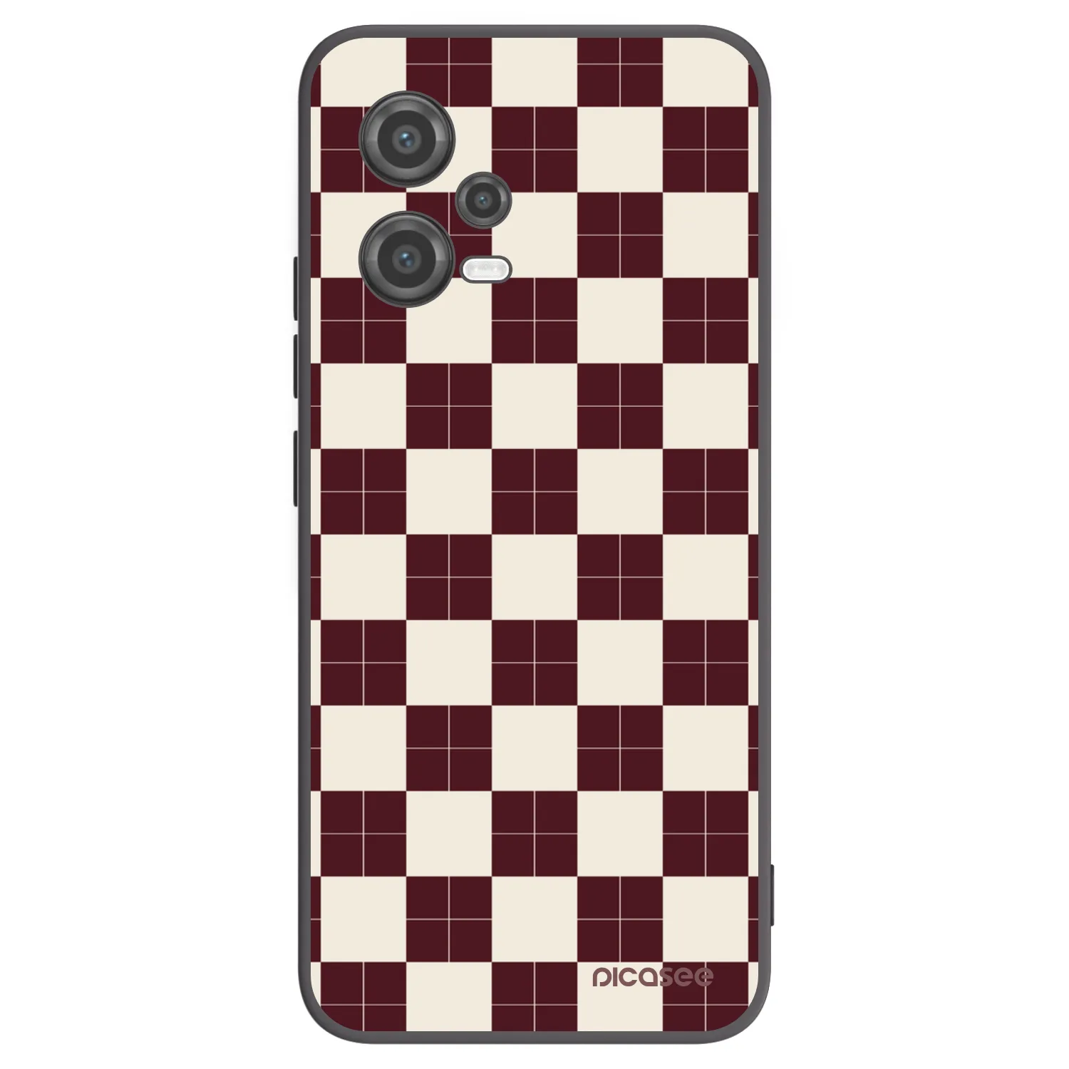 Picasee silikonowe czarne etui na Xiaomi Poco X5 - Checked Away