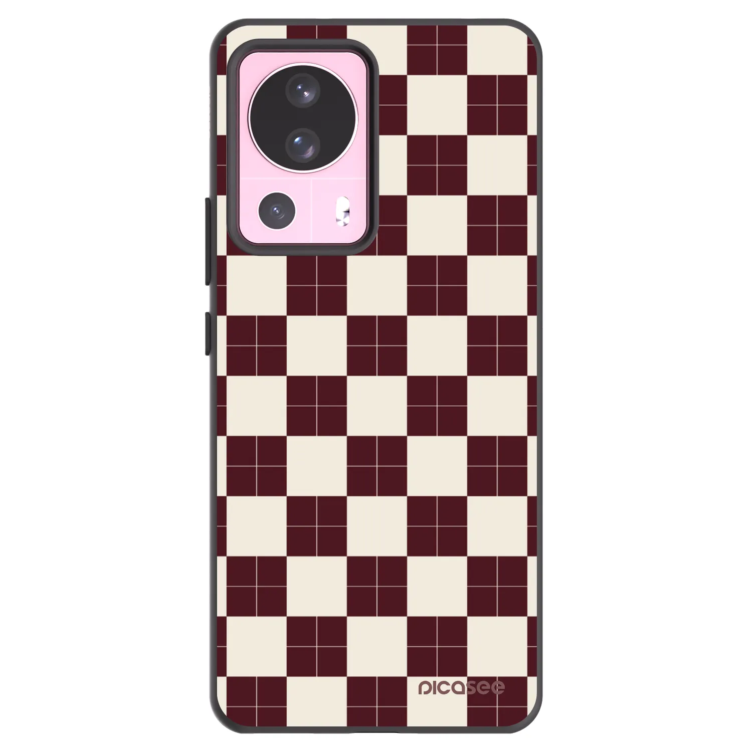 Picasee silikonowe czarne etui na Xiaomi 13 Lite - Checked Away