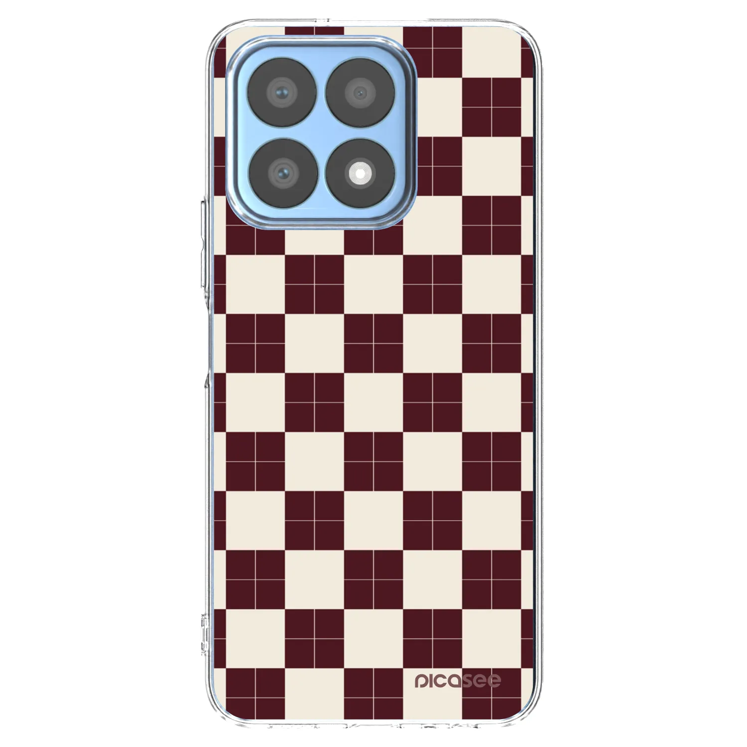 Picasee silikonowe przeźroczyste etui na Honor X8a - Checked Away
