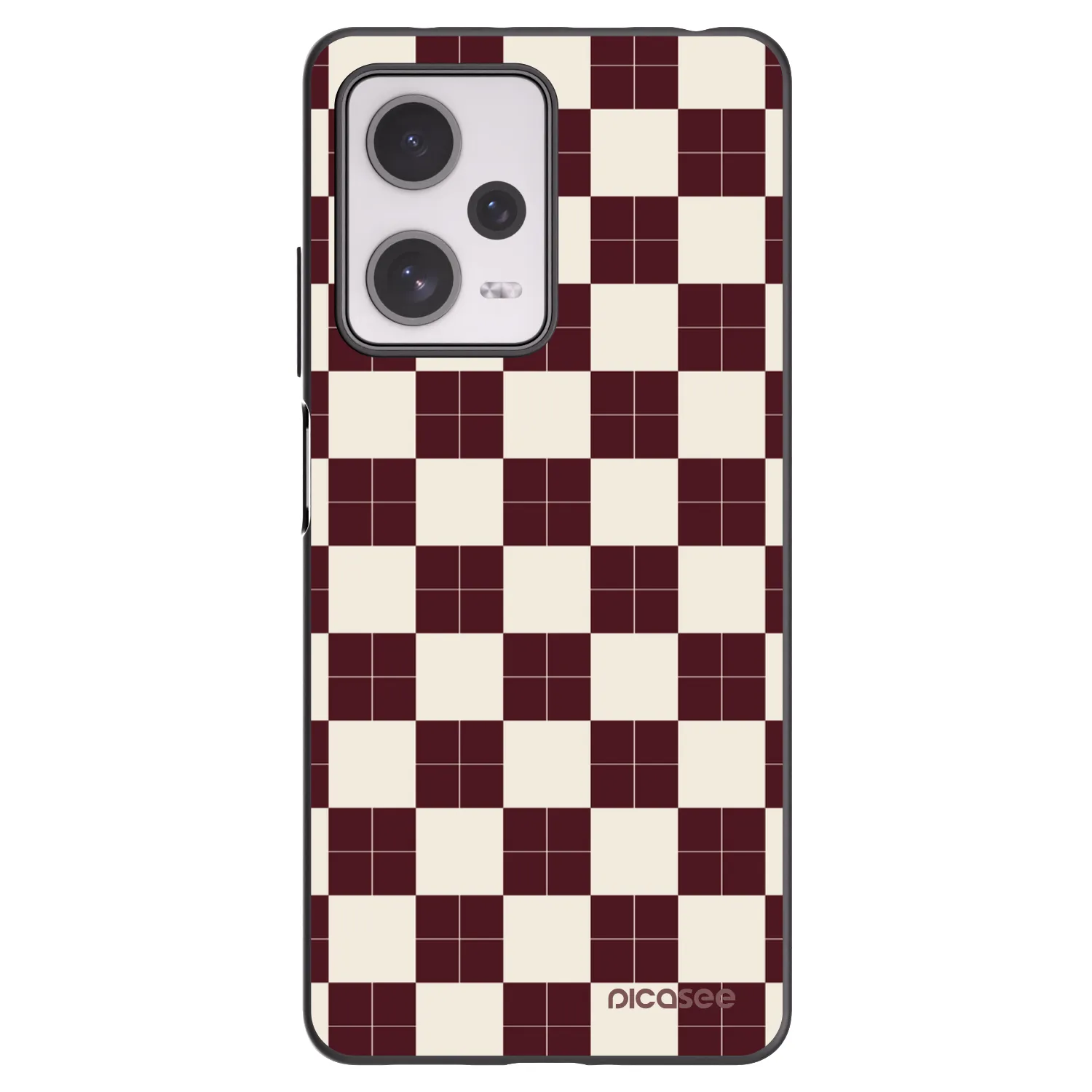 Picasee silikonowe czarne etui na Xiaomi Redmi Note 12 Pro+ 5G - Checked Away
