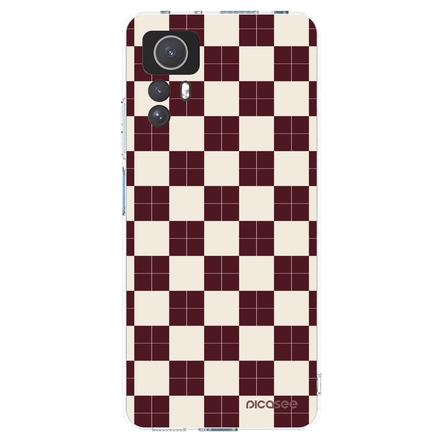 Picasee silikonowe przeźroczyste etui na Xiaomi Redmi Note 12S - Checked Away