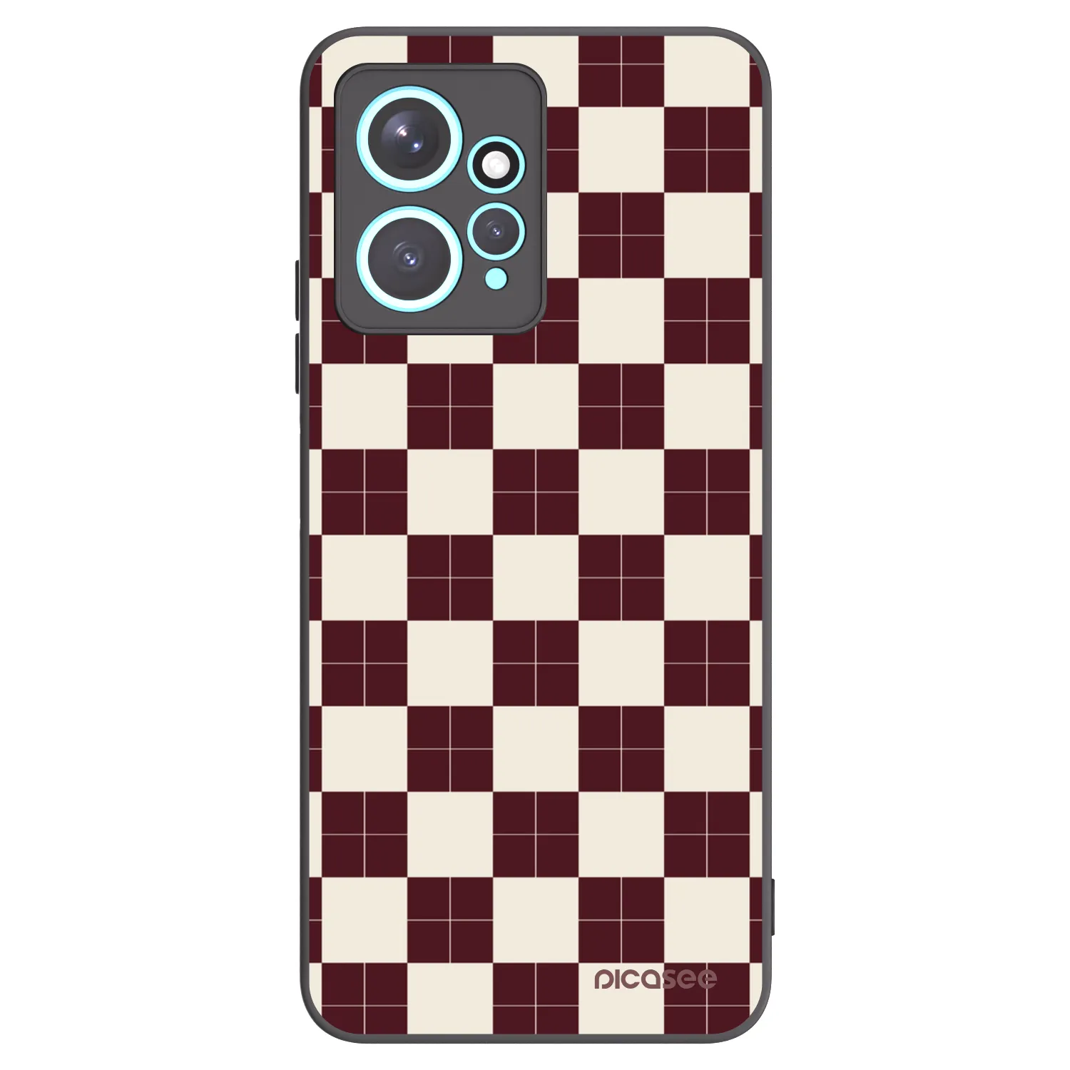 Picasee silikonowe czarne etui na Xiaomi Redmi Note 12 4G - Checked Away