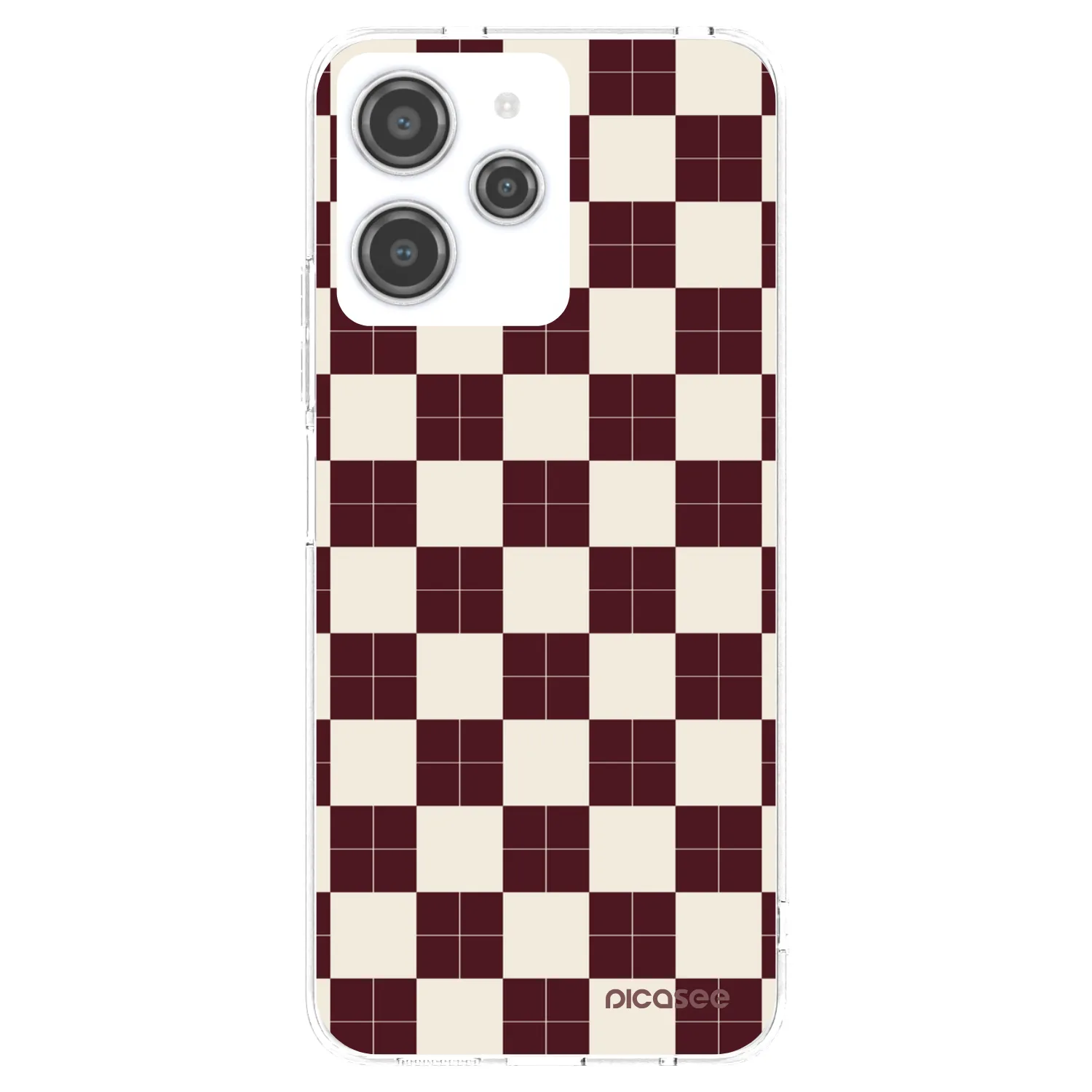 Picasee silikonowe przeźroczyste etui na Xiaomi Redmi 12 4G - Checked Away