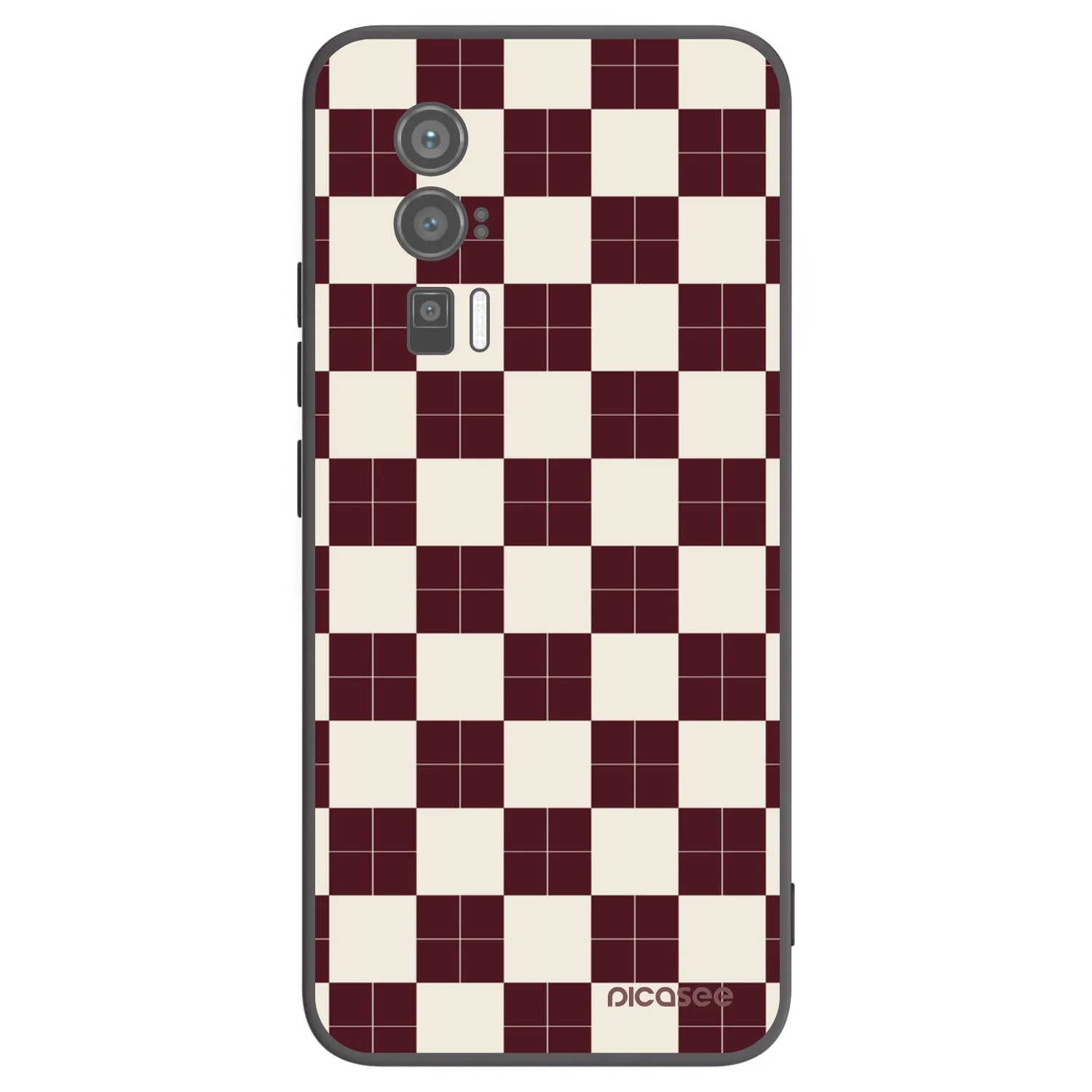 Picasee silikonowe czarne etui na Xiaomi Poco F5 Pro 5G - Checked Away