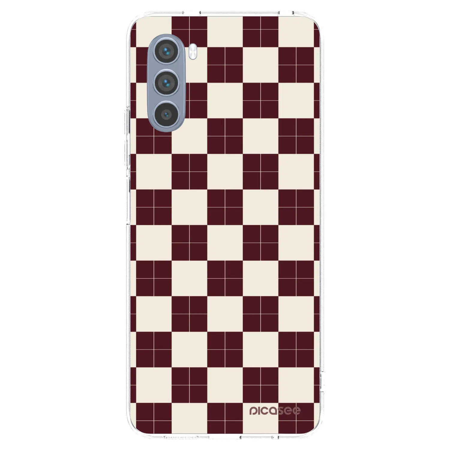 Picasee silikonowe przeźroczyste etui na Motorola Moto G62 - Checked Away