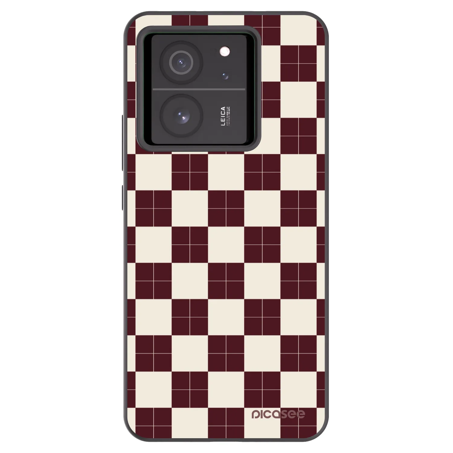 Picasee silikonowe czarne etui na Xiaomi 13T Pro - Checked Away