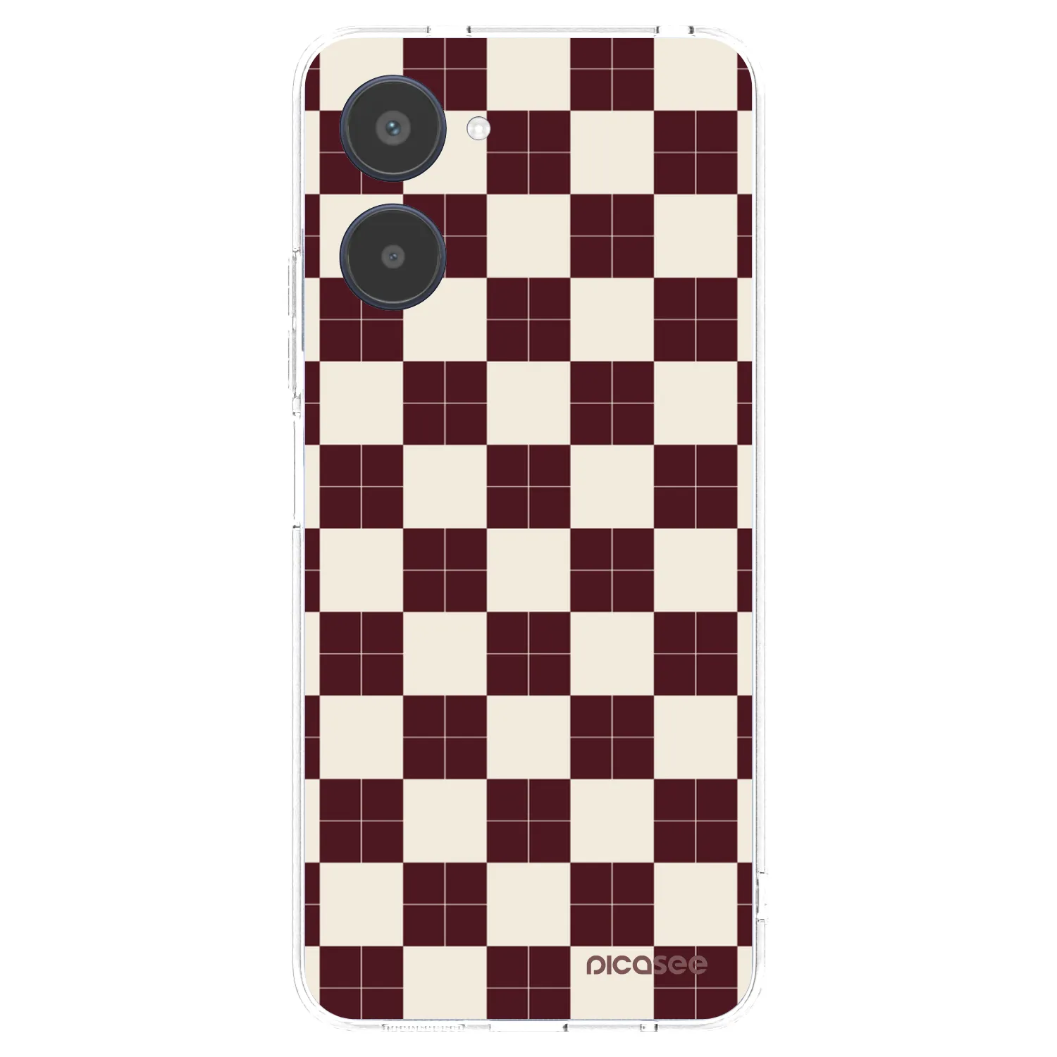 Picasee silikonowe przeźroczyste etui na Realme 10 4G - Checked Away