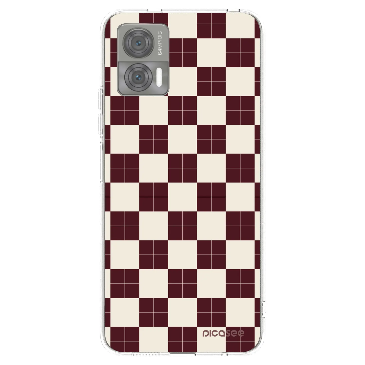 Picasee silikonowe przeźroczyste etui na Motorola Edge 30 Neo - Checked Away