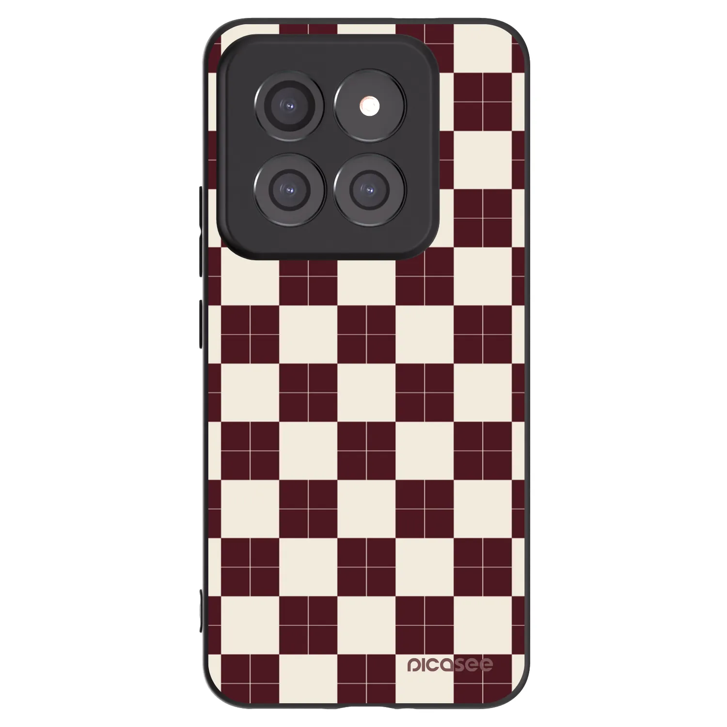 Picasee silikonowe czarne etui na Xiaomi 14 Pro - Checked Away