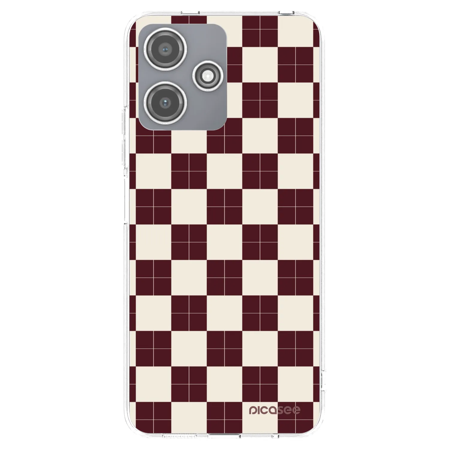 Picasee silikonowe przeźroczyste etui na Xiaomi Redmi 12 5G - Checked Away