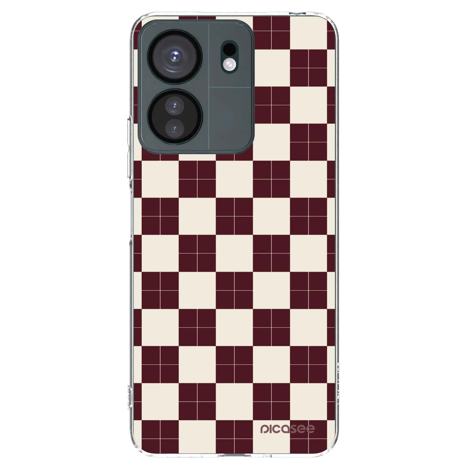 Picasee silikonowe przeźroczyste etui na Xiaomi Redmi 13C 4G - Checked Away