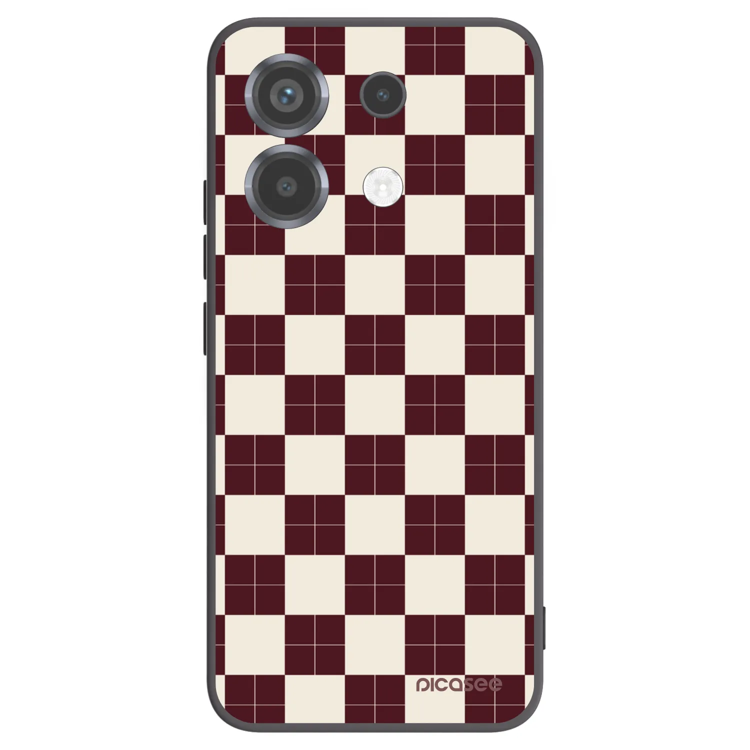 Picasee silikonowe czarne etui na Xiaomi Poco X6 - Checked Away