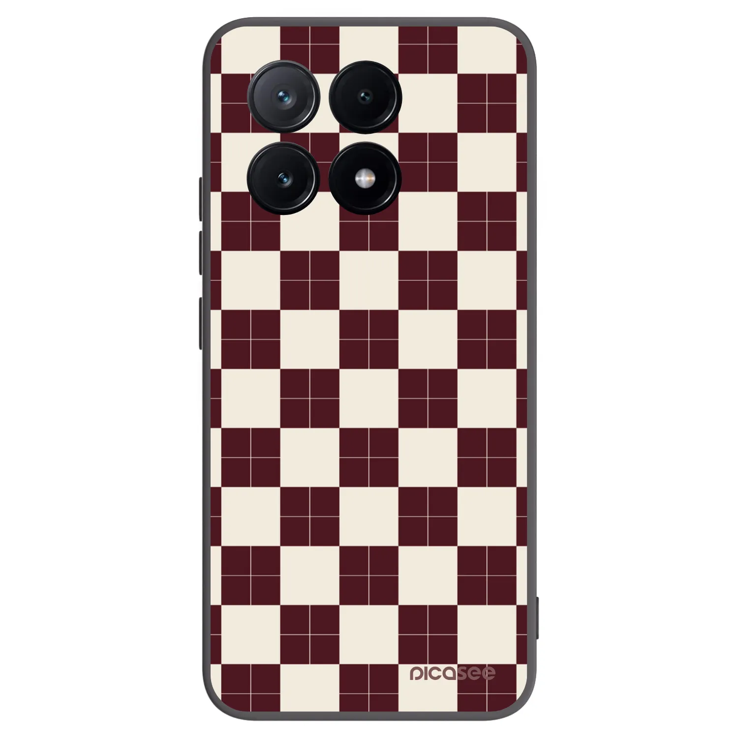 Picasee silikonowe czarne etui na Xiaomi Poco X6 Pro - Checked Away