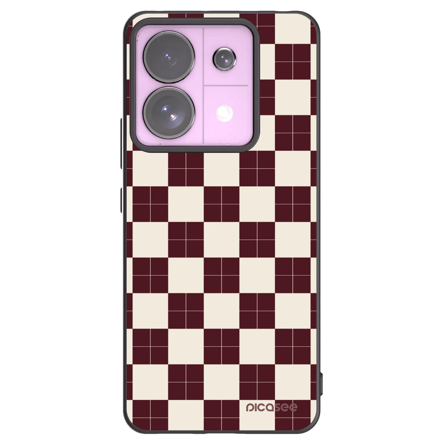 Picasee silikonowe czarne etui na Xiaomi Redmi Note 13 Pro 5G - Checked Away