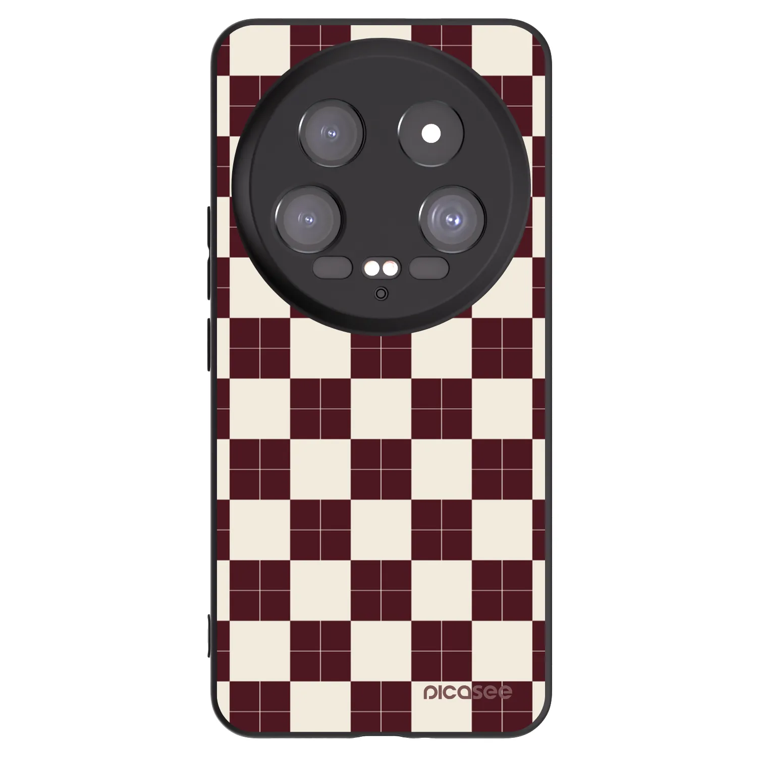 Picasee silikonowe czarne etui na Xiaomi 14 Ultra - Checked Away