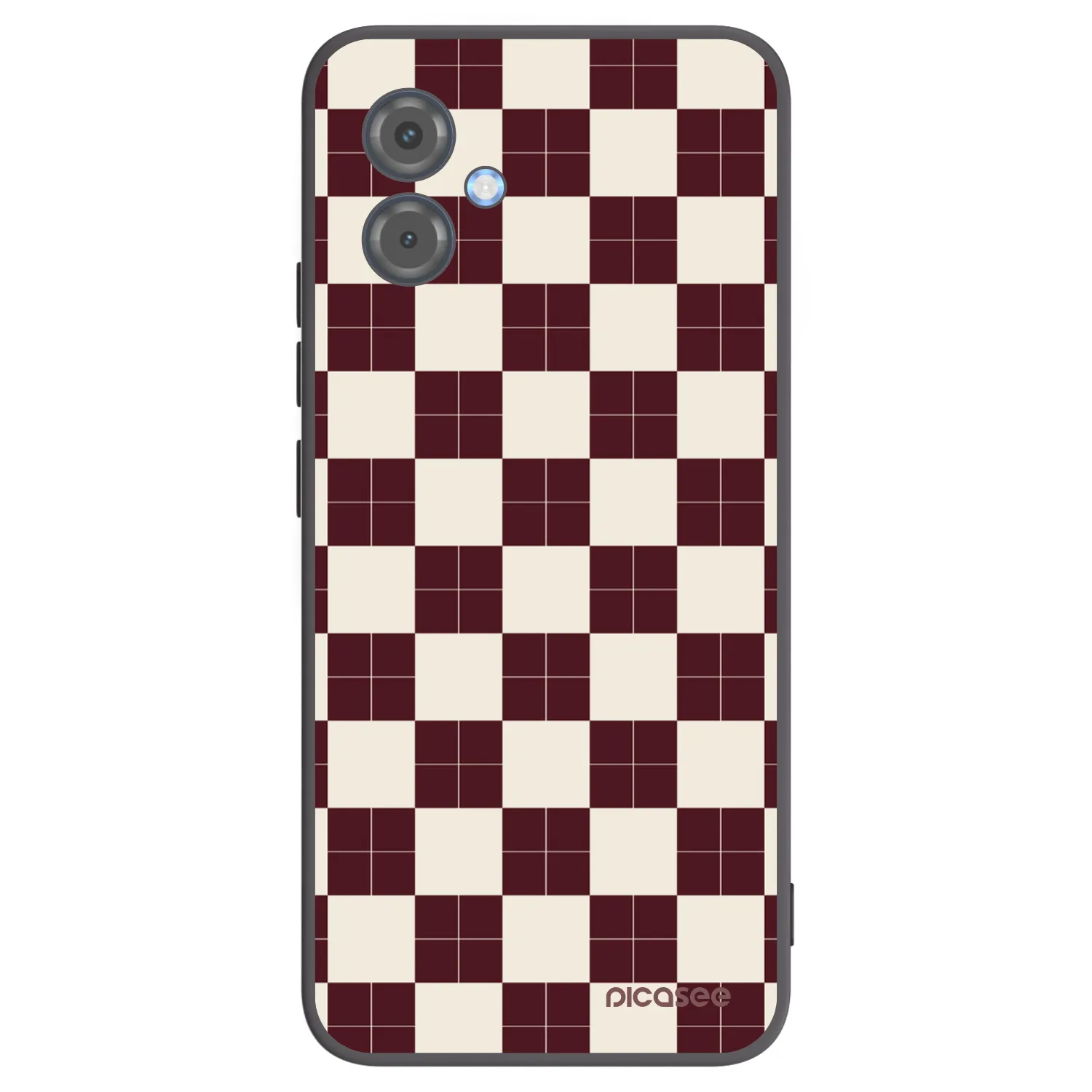 Picasee silikonowe czarne etui na Motorola Moto G14 - Checked Away
