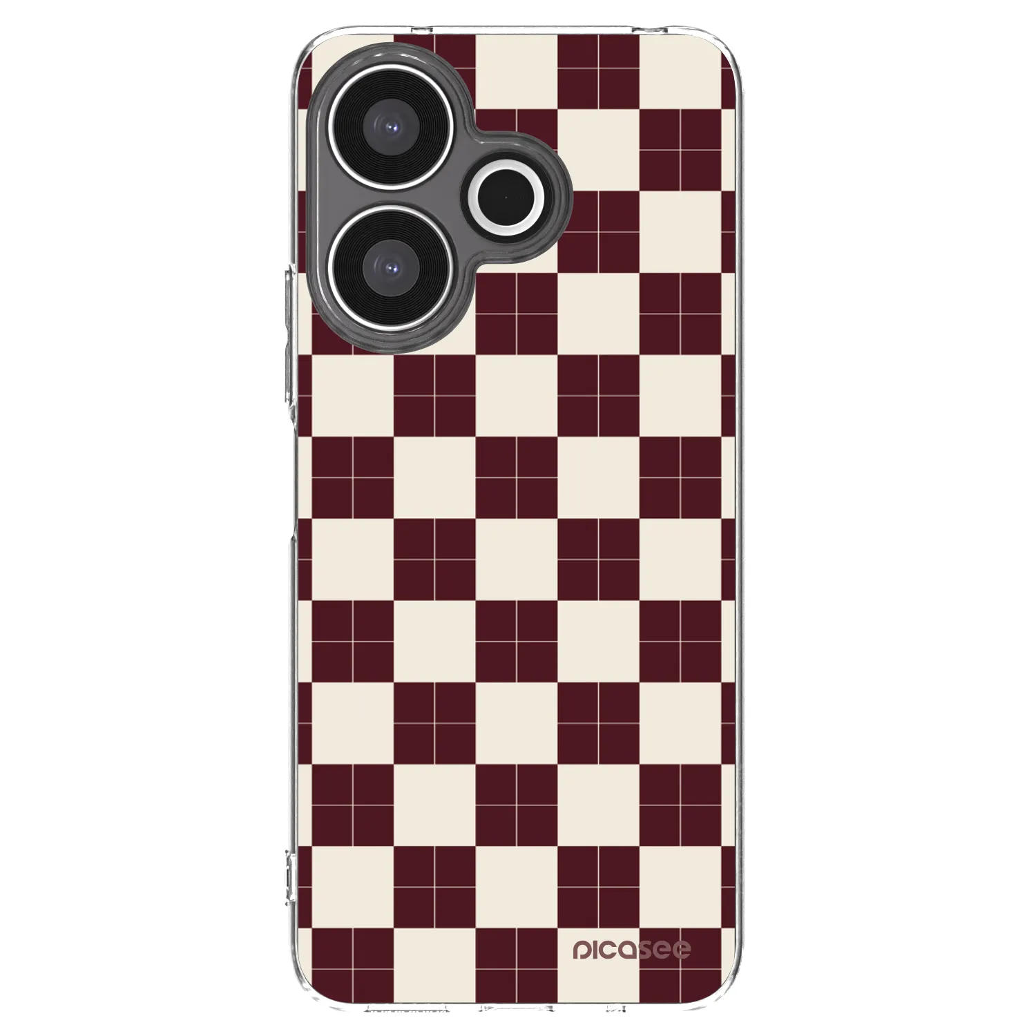 Picasee silikonowe przeźroczyste etui na Xiaomi Redmi 13 4G - Checked Away