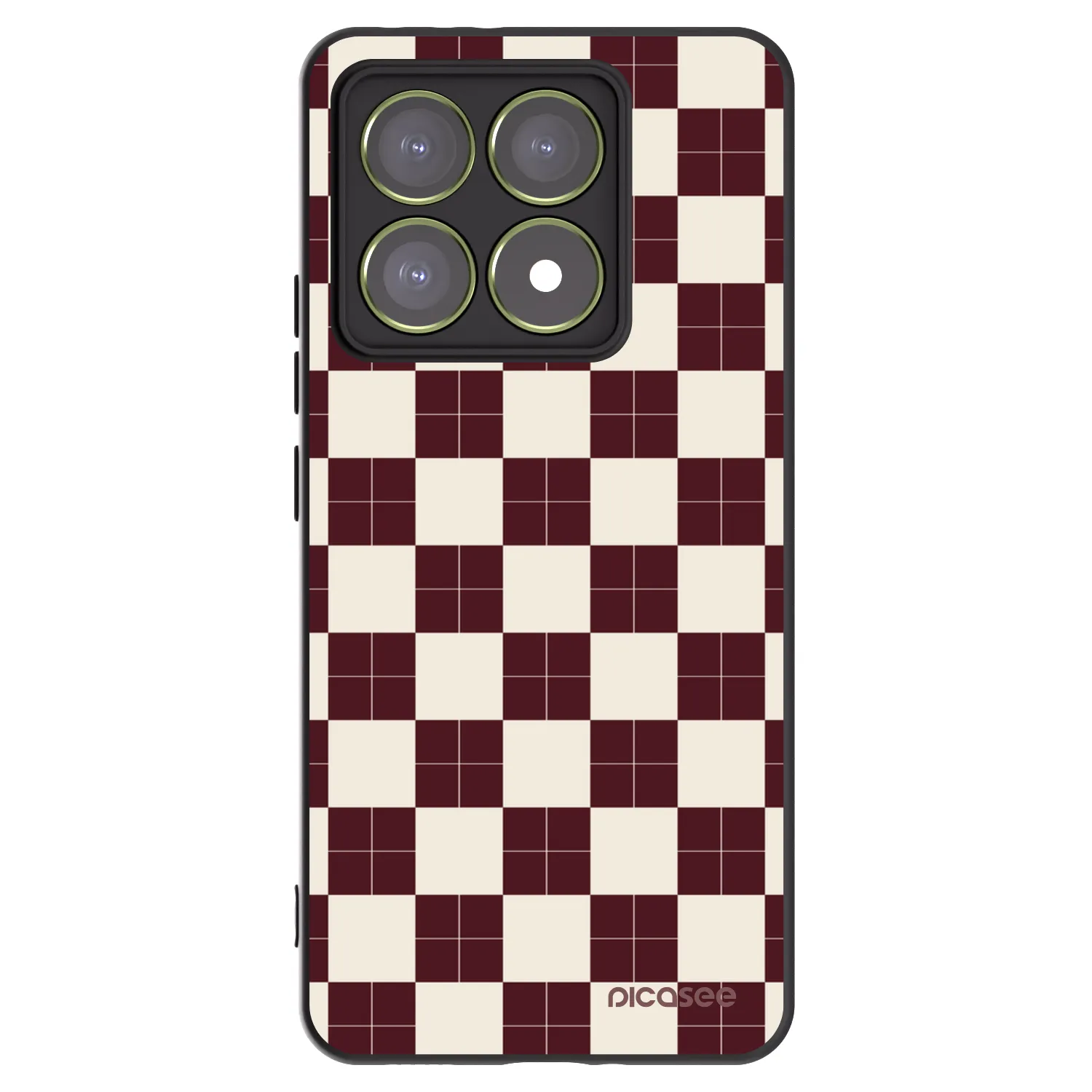 Picasee silikonowe czarne etui na Xiaomi 14T - Checked Away