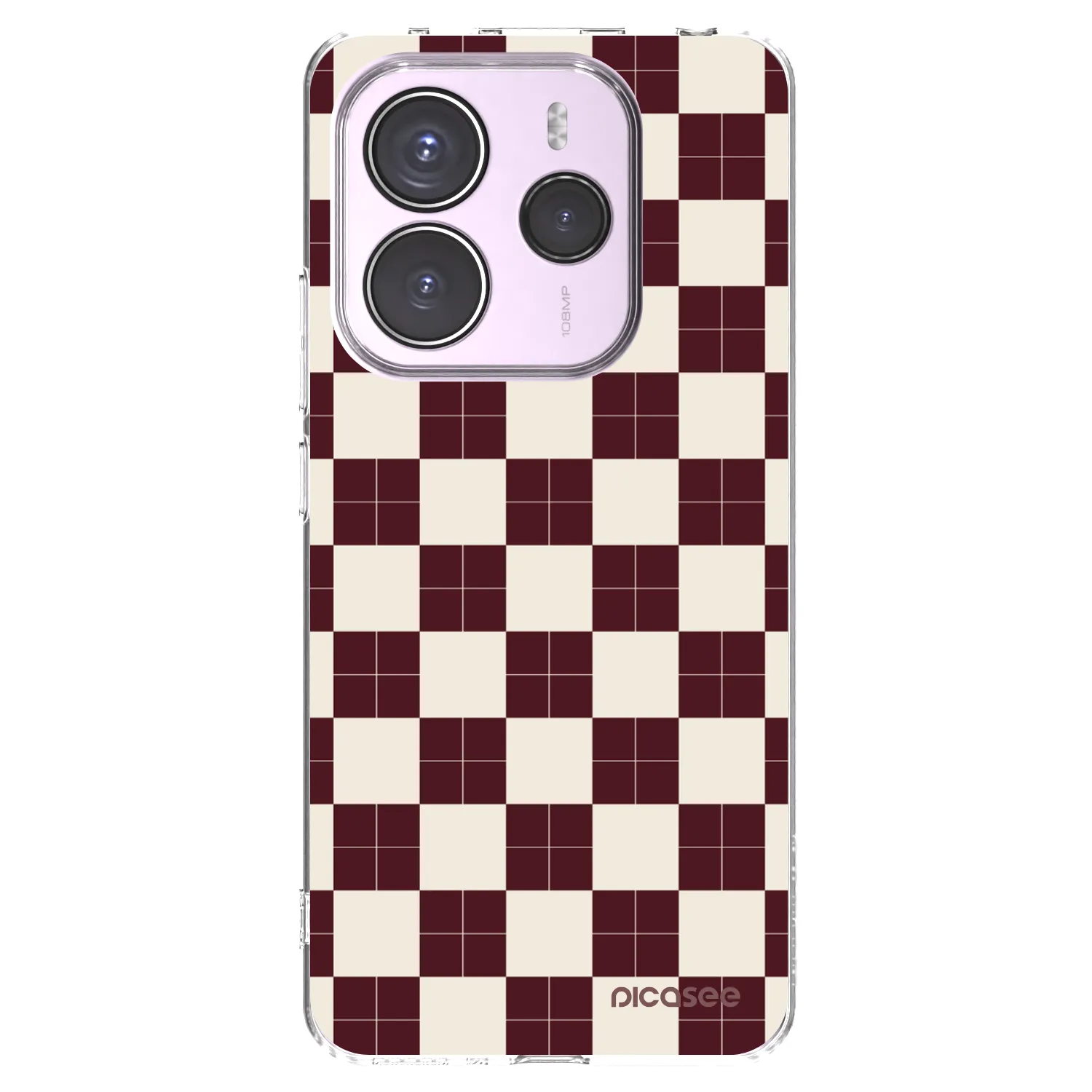 Picasee silikonowe przeźroczyste etui na Xiaomi Redmi Note 14 5G - Checked Away