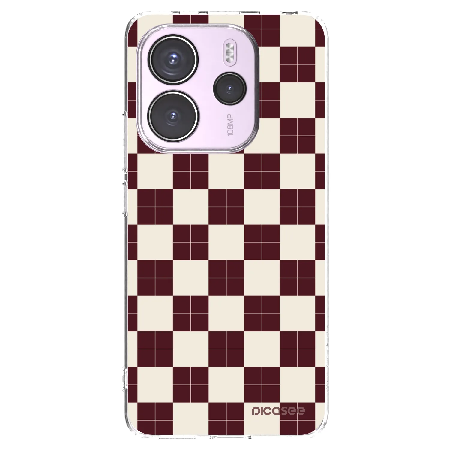 Picasee silikonowe przeźroczyste etui na Xiaomi Redmi Note 14 4G - Checked Away
