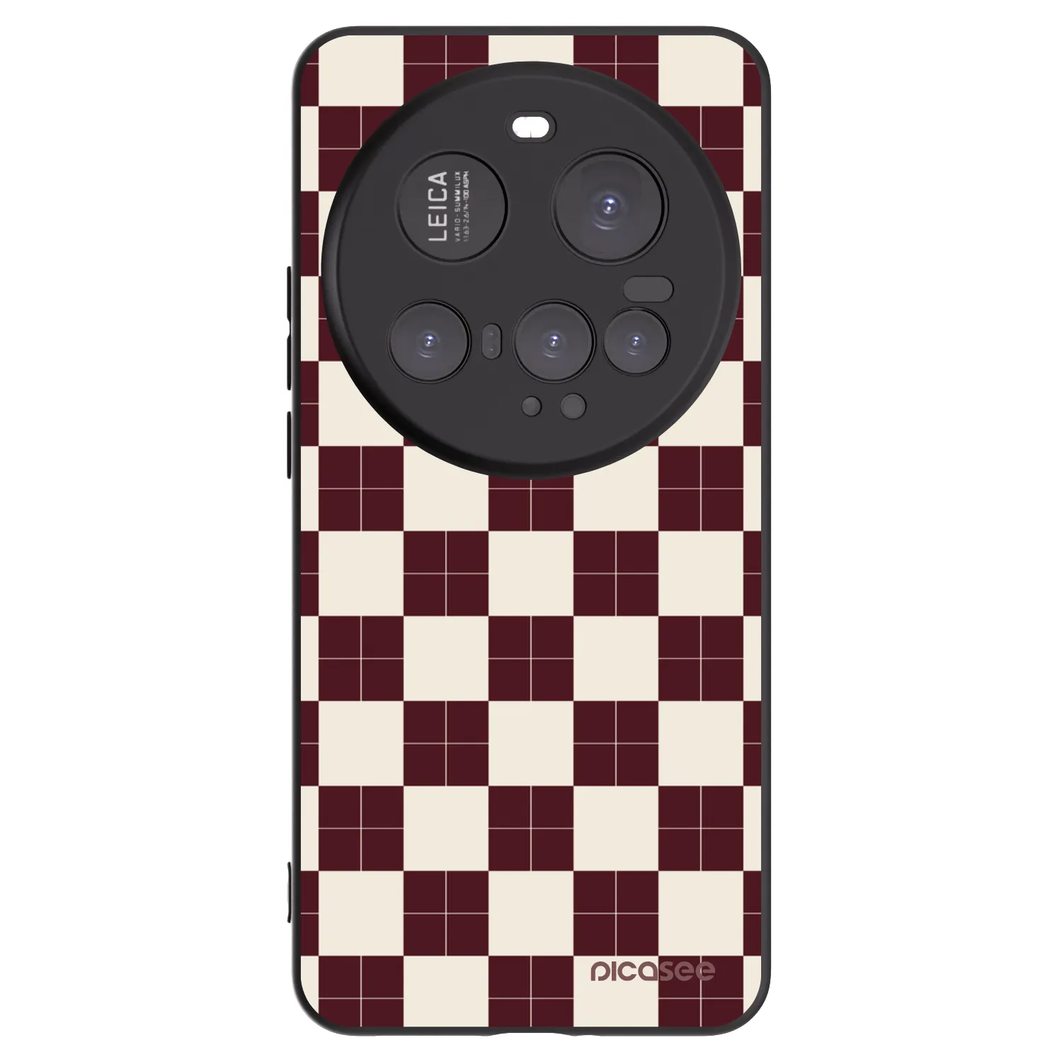 Picasee silikonowe czarne etui na Xiaomi 15 Ultra - Checked Away