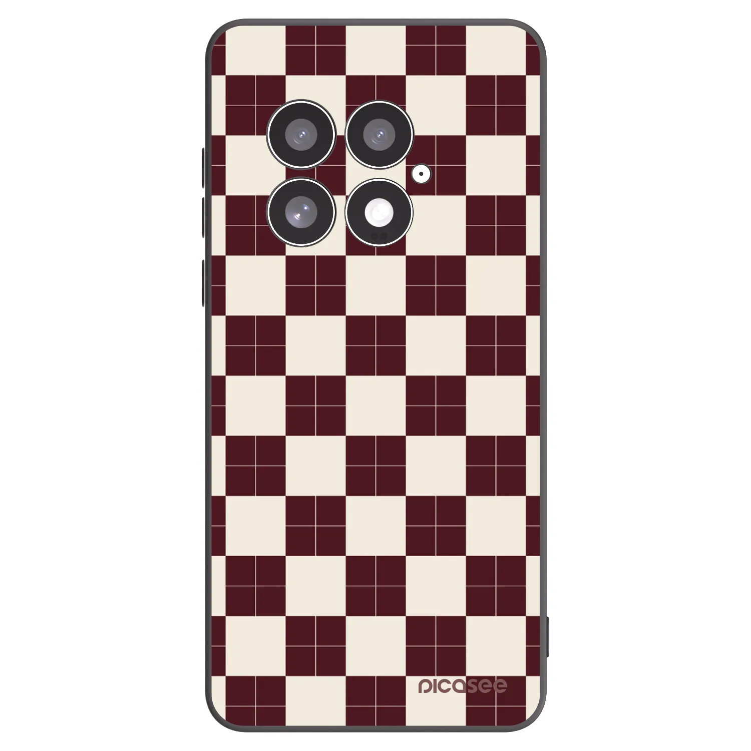 Picasee silikonowe czarne etui na OnePlus 13 5G - Checked Away